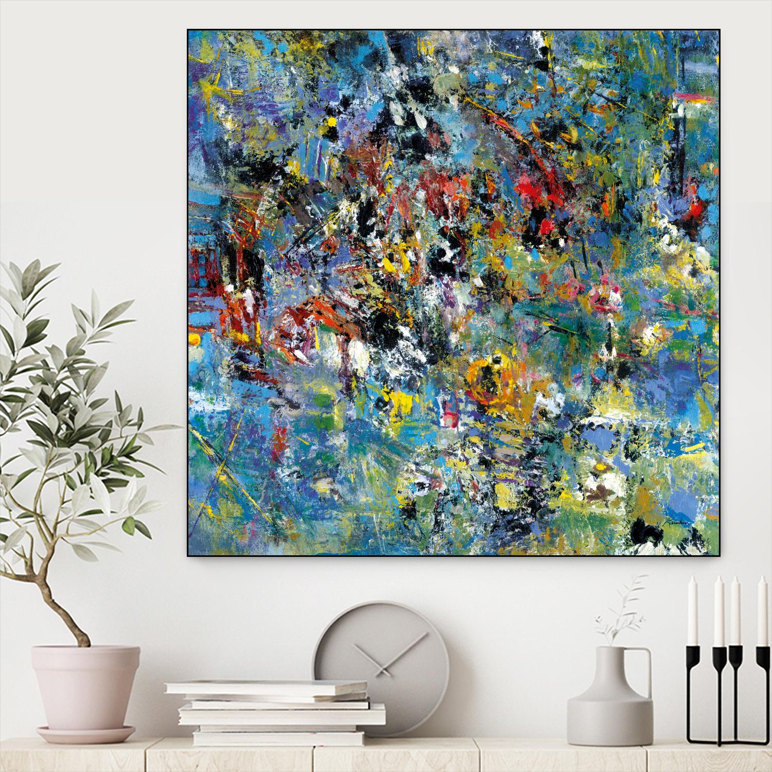 Carpe Diem 2 by Diane Lambin on GIANT ART - yellow abstract