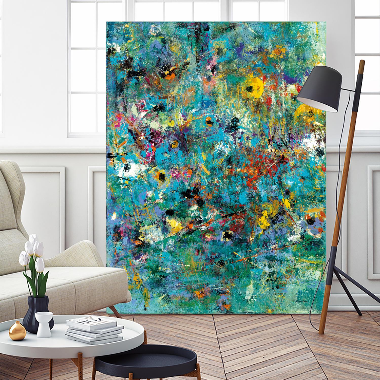 Carpe Diem 3 by Diane Lambin on GIANT ART - yellow abstract