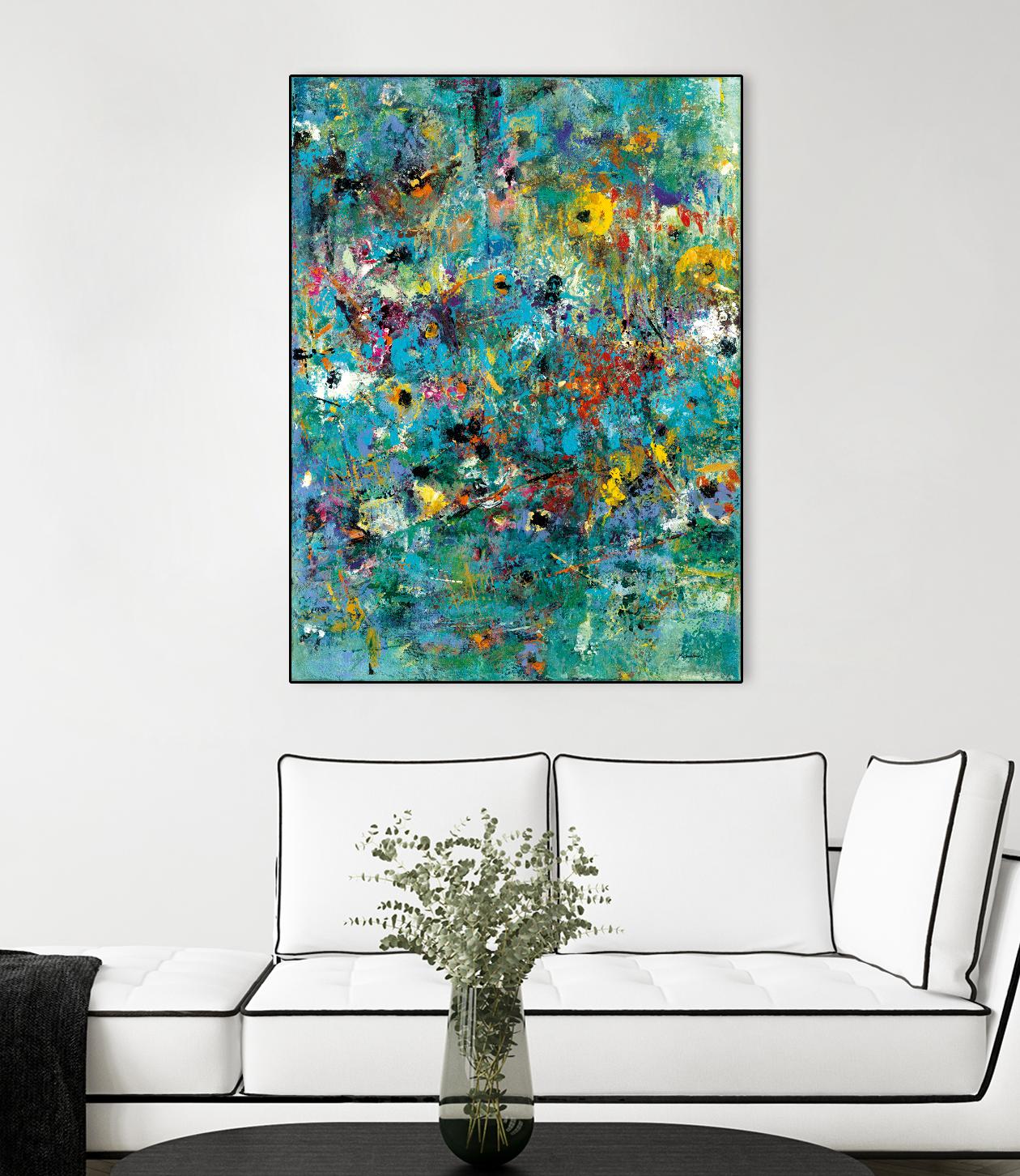 Carpe Diem 3 by Diane Lambin on GIANT ART - yellow abstract