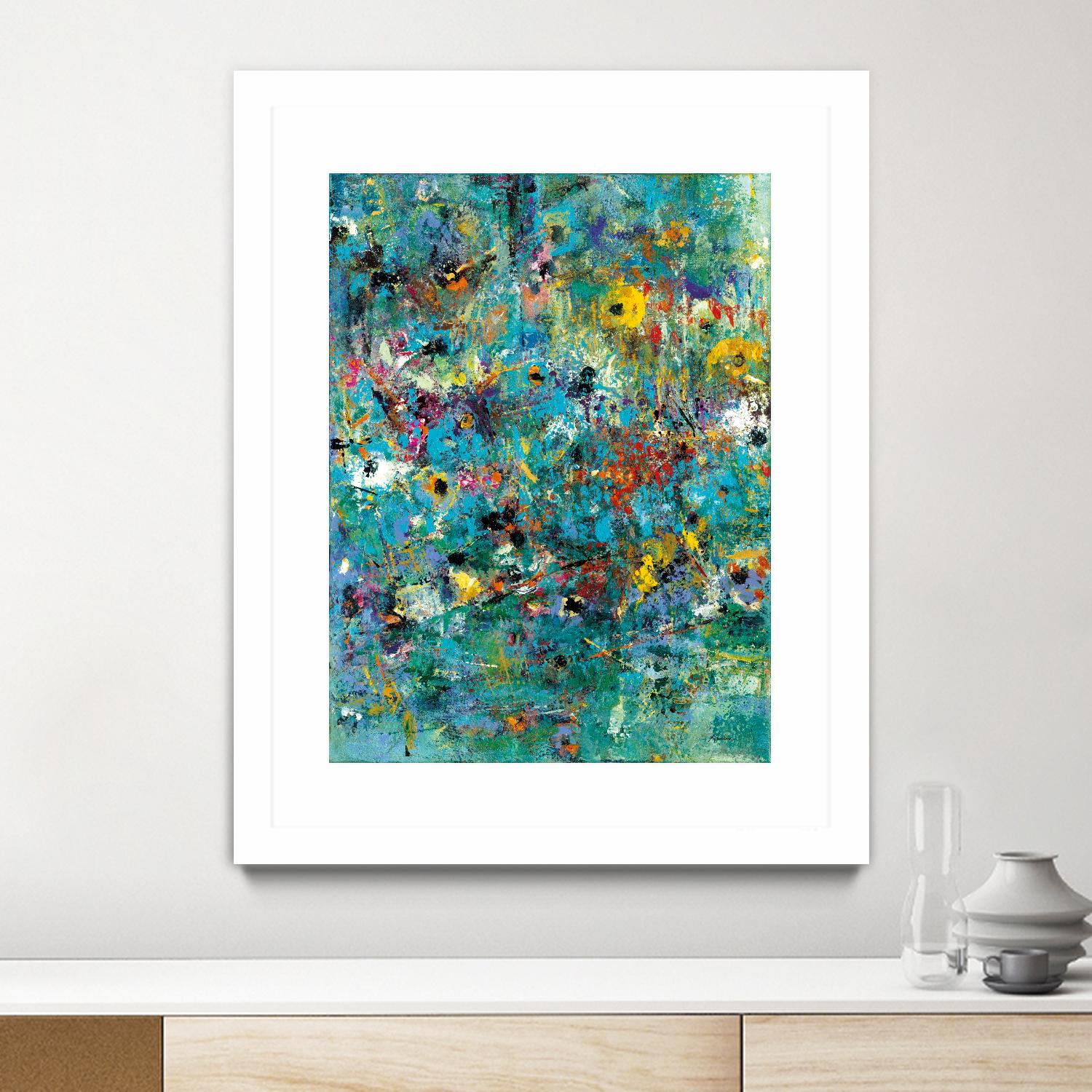 Carpe Diem 3 by Diane Lambin on GIANT ART - green abstract artiste québécois