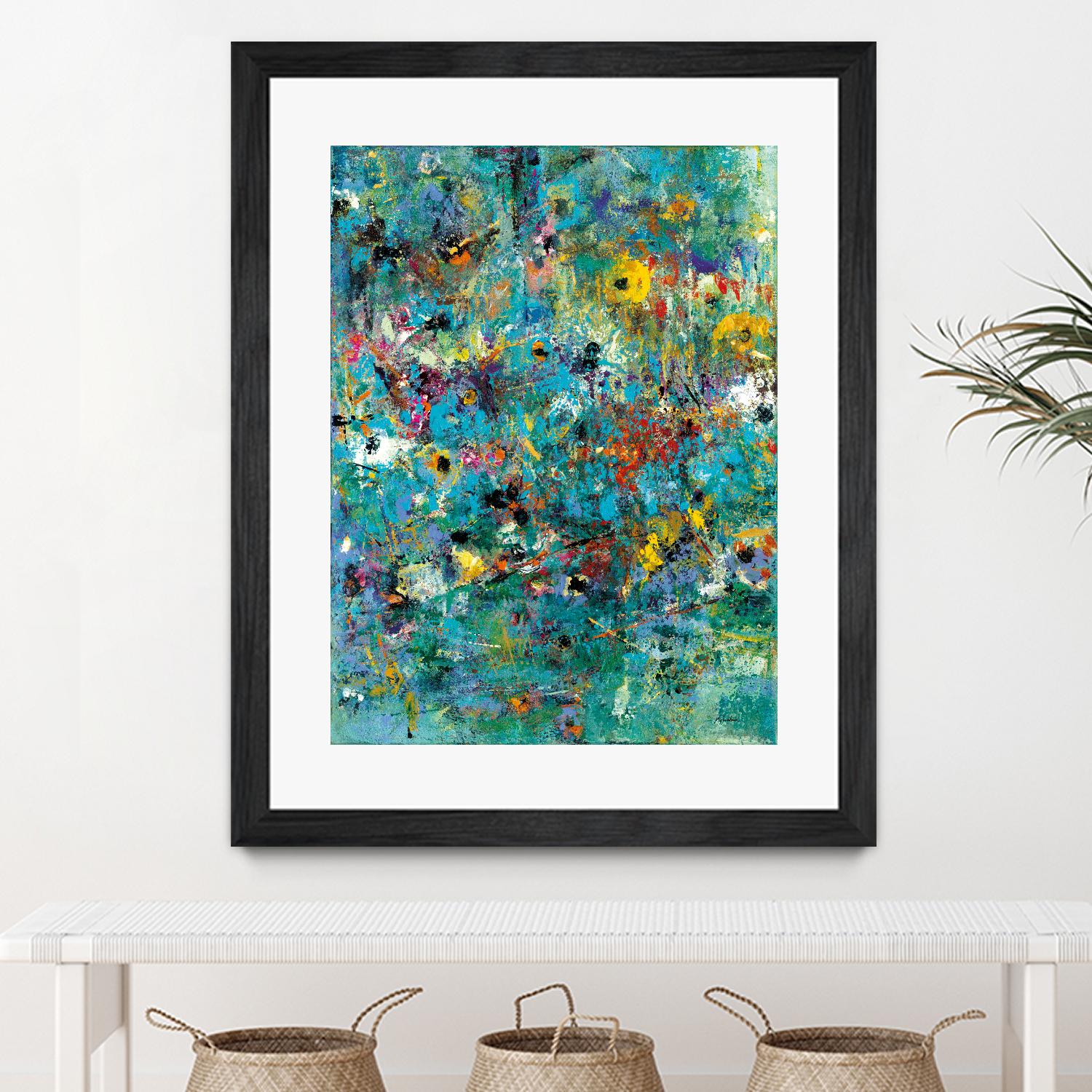 Carpe Diem 3 by Diane Lambin on GIANT ART - green abstract artiste québécois