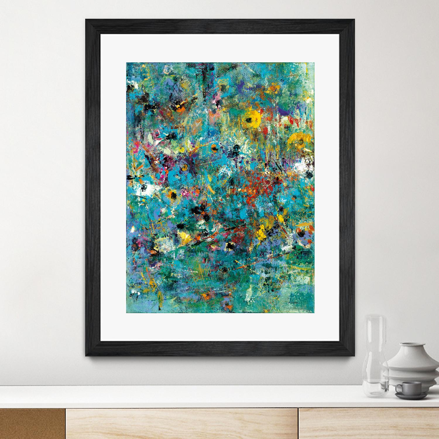 Carpe Diem 3 by Diane Lambin on GIANT ART - green abstract artiste québécois