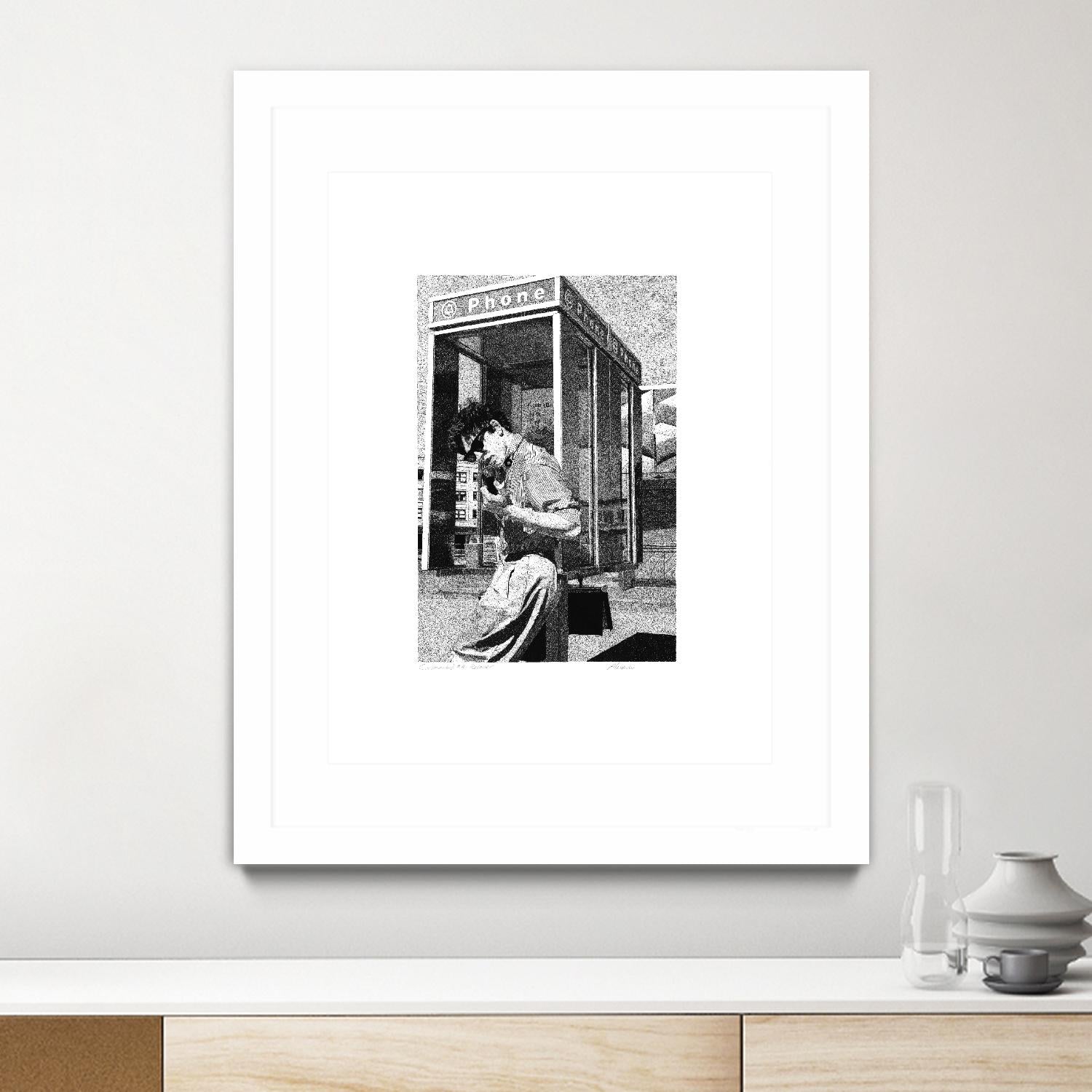 Receiver by Gill Alexander on GIANT ART - white black & white