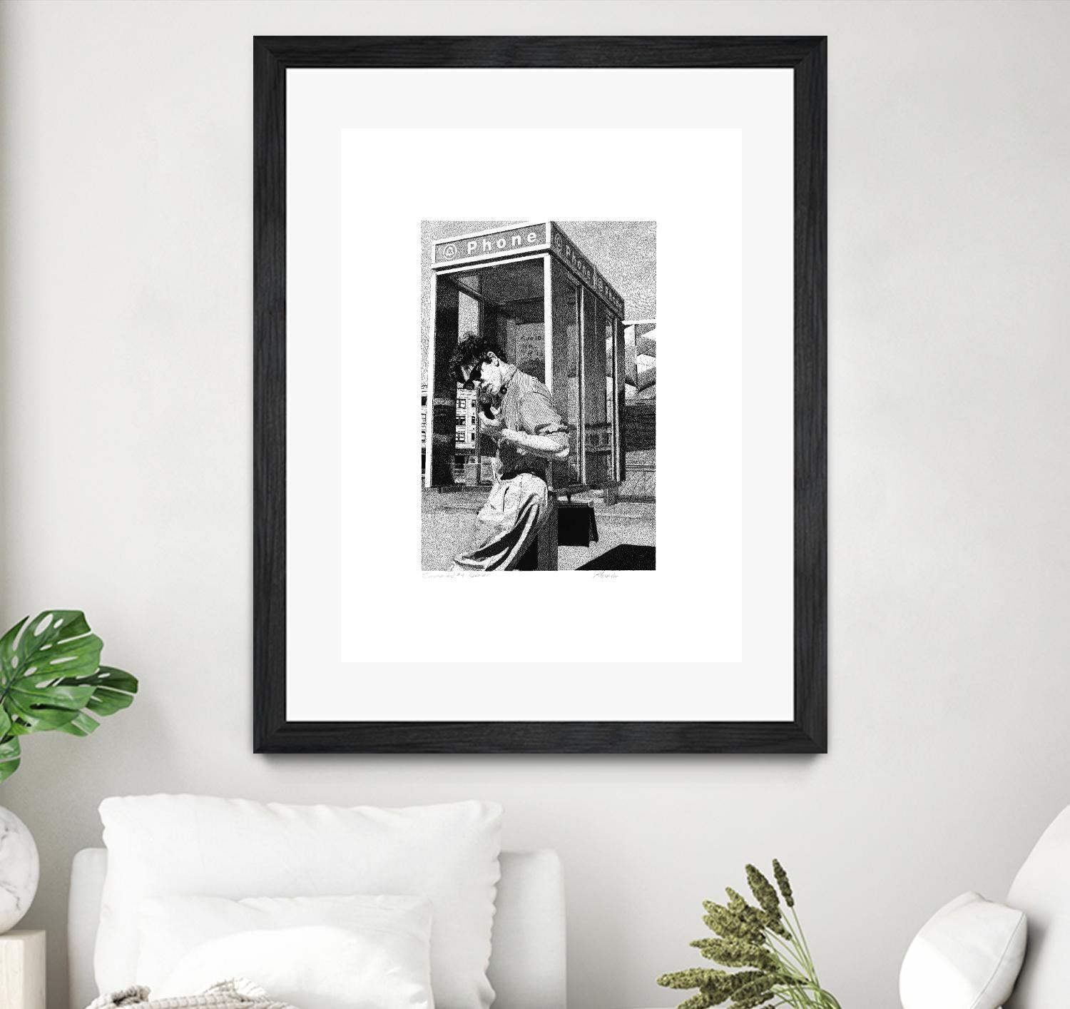 Receiver by Gill Alexander on GIANT ART - white black & white