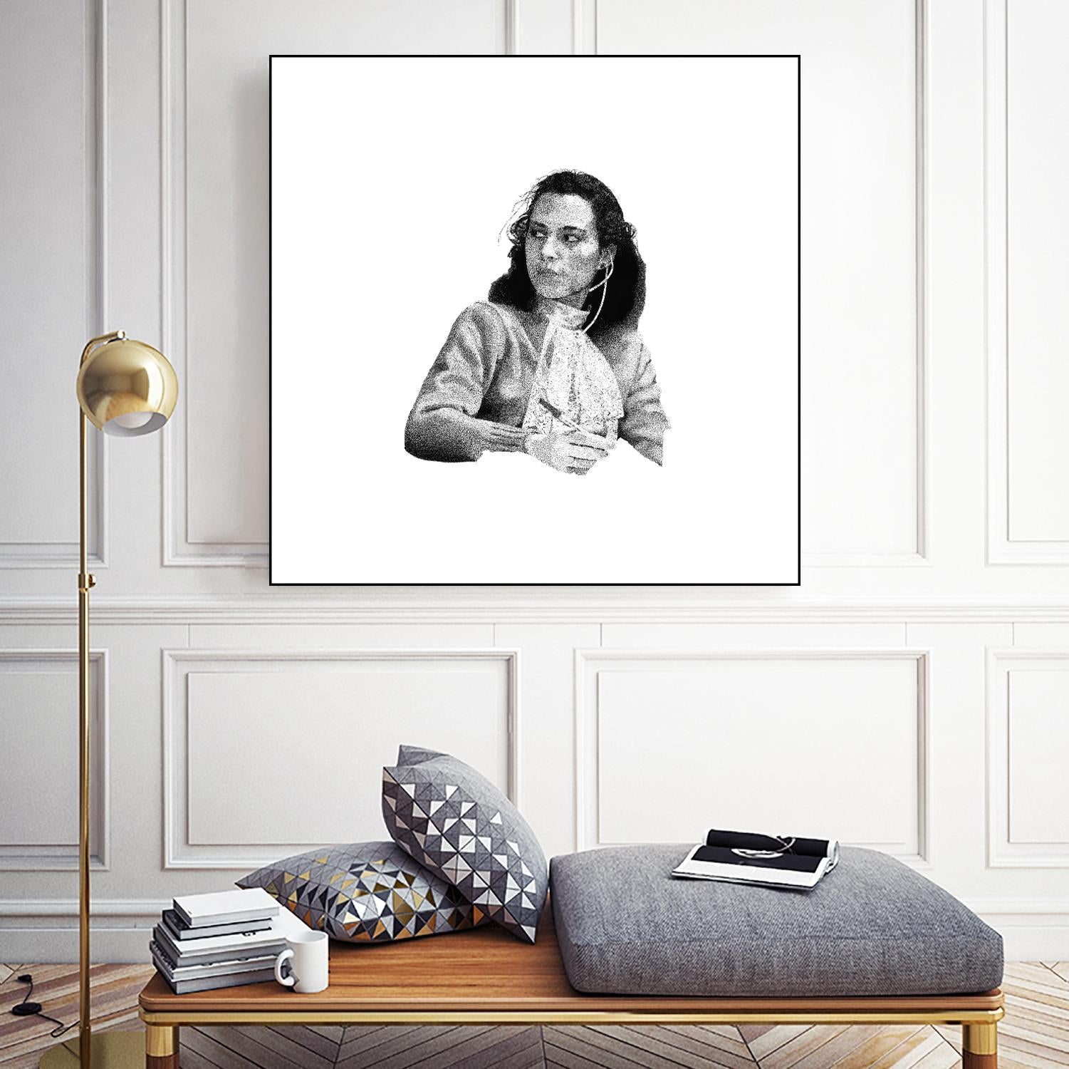 Reception by Gill Alexander on GIANT ART - white men and women