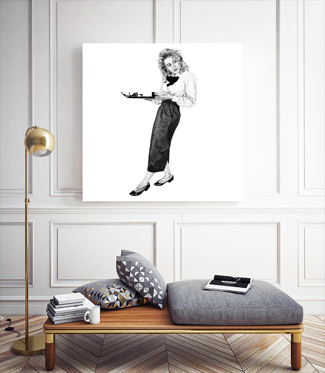 Burdens by Gill Alexander on GIANT ART - white black & white woman