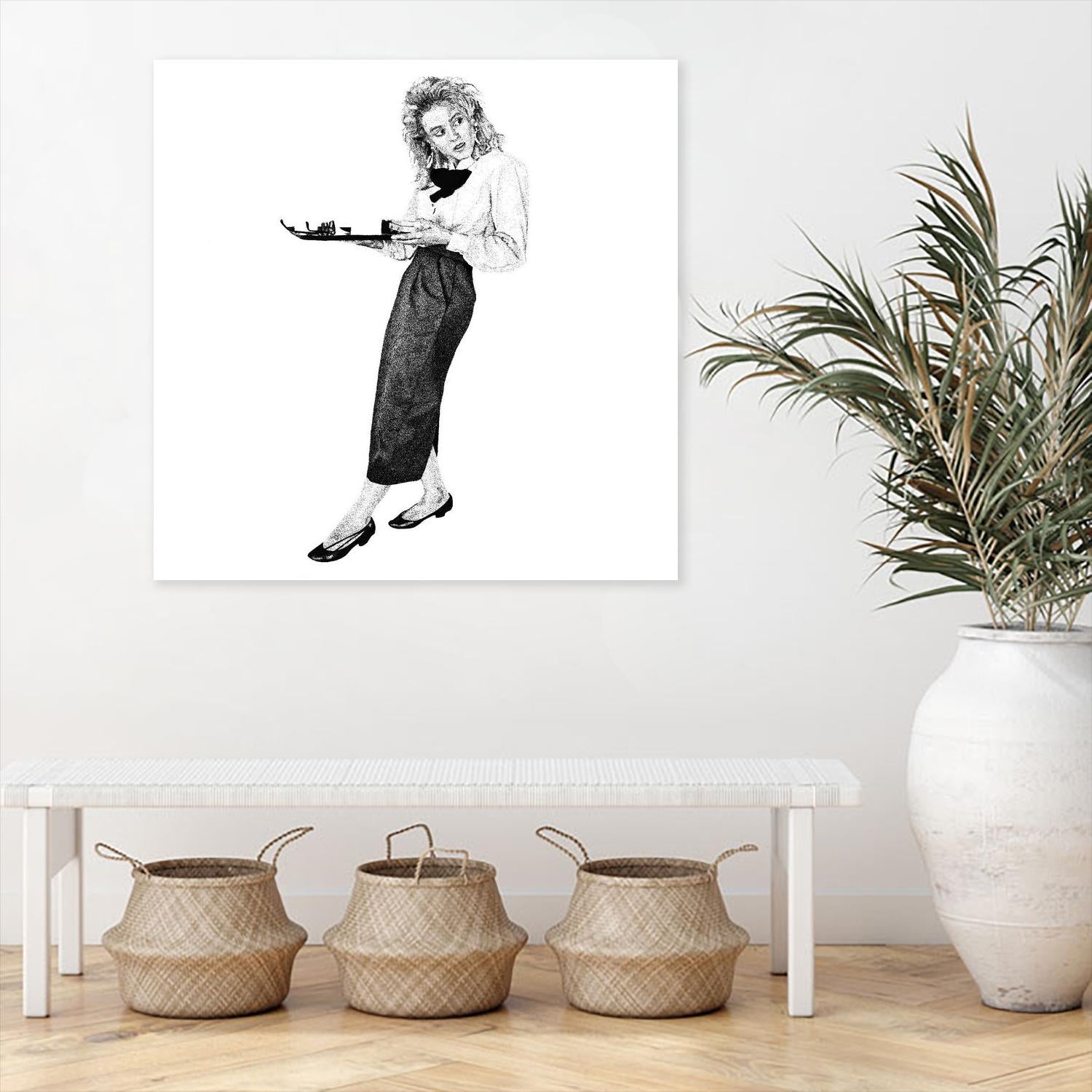 Burdens by Gill Alexander on GIANT ART - white black & white woman