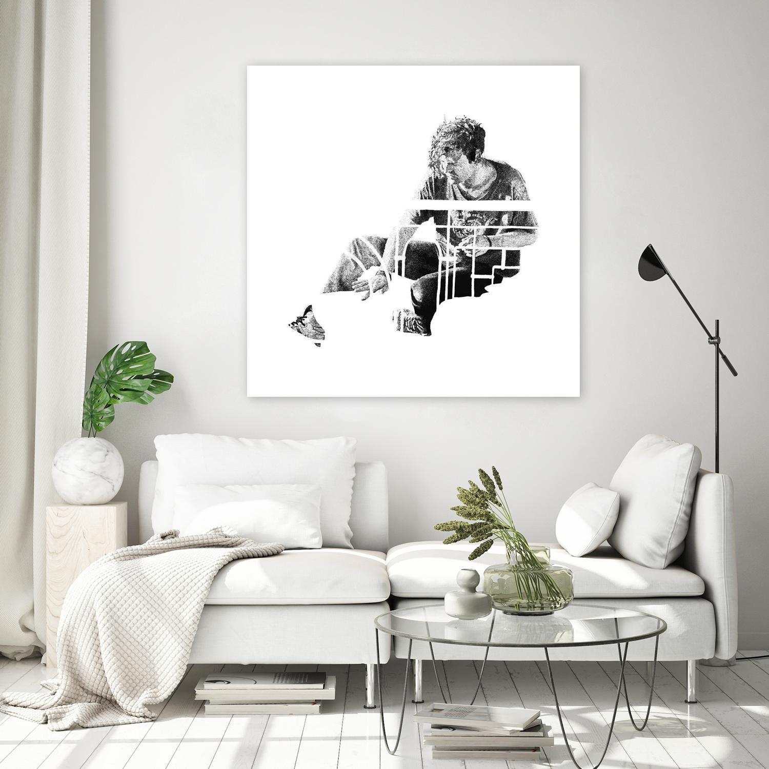 Contact by Gill Alexander on GIANT ART - white black & white homme