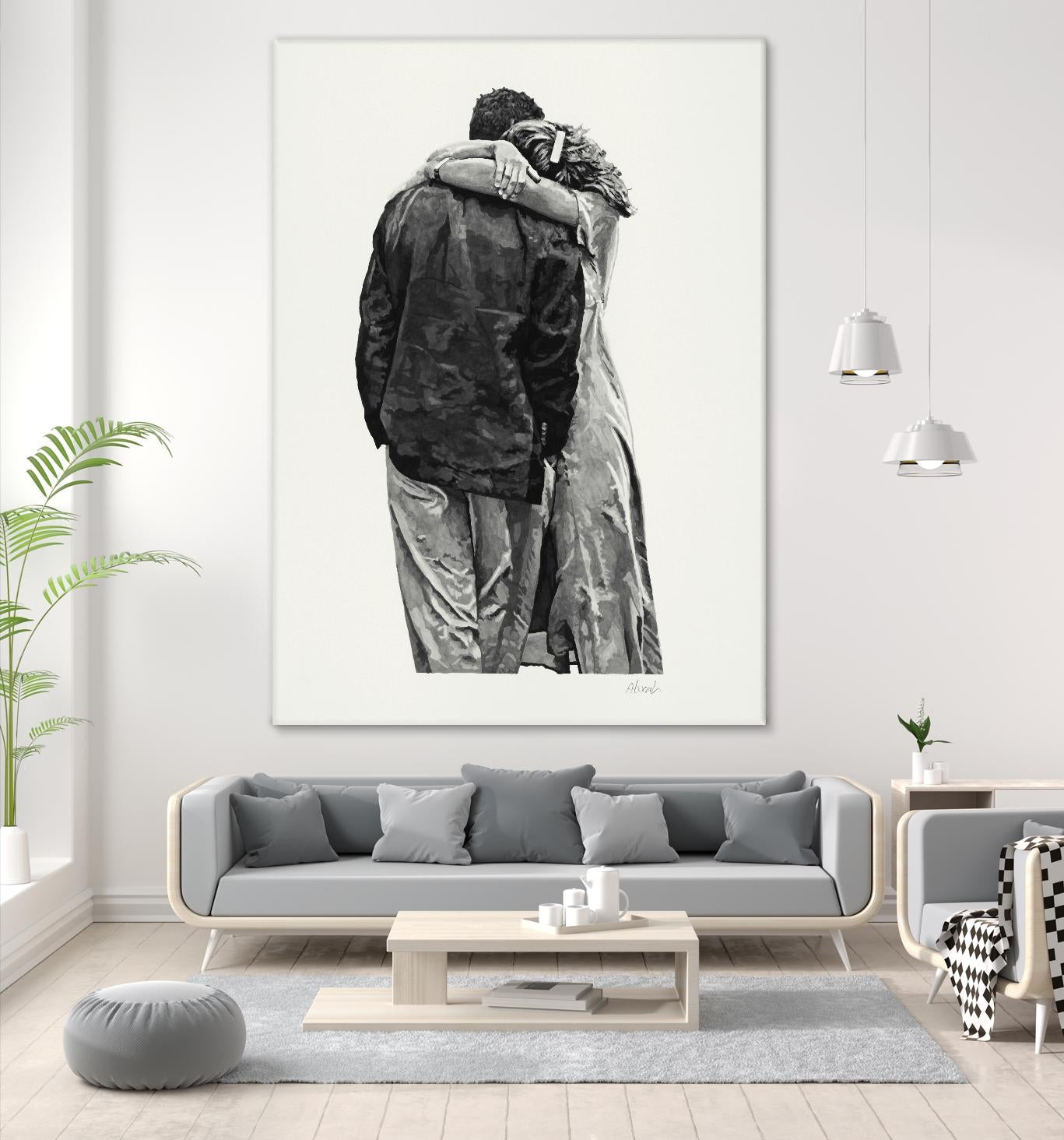 Peter & Rebecca by Gill Alexander on GIANT ART - white men and women