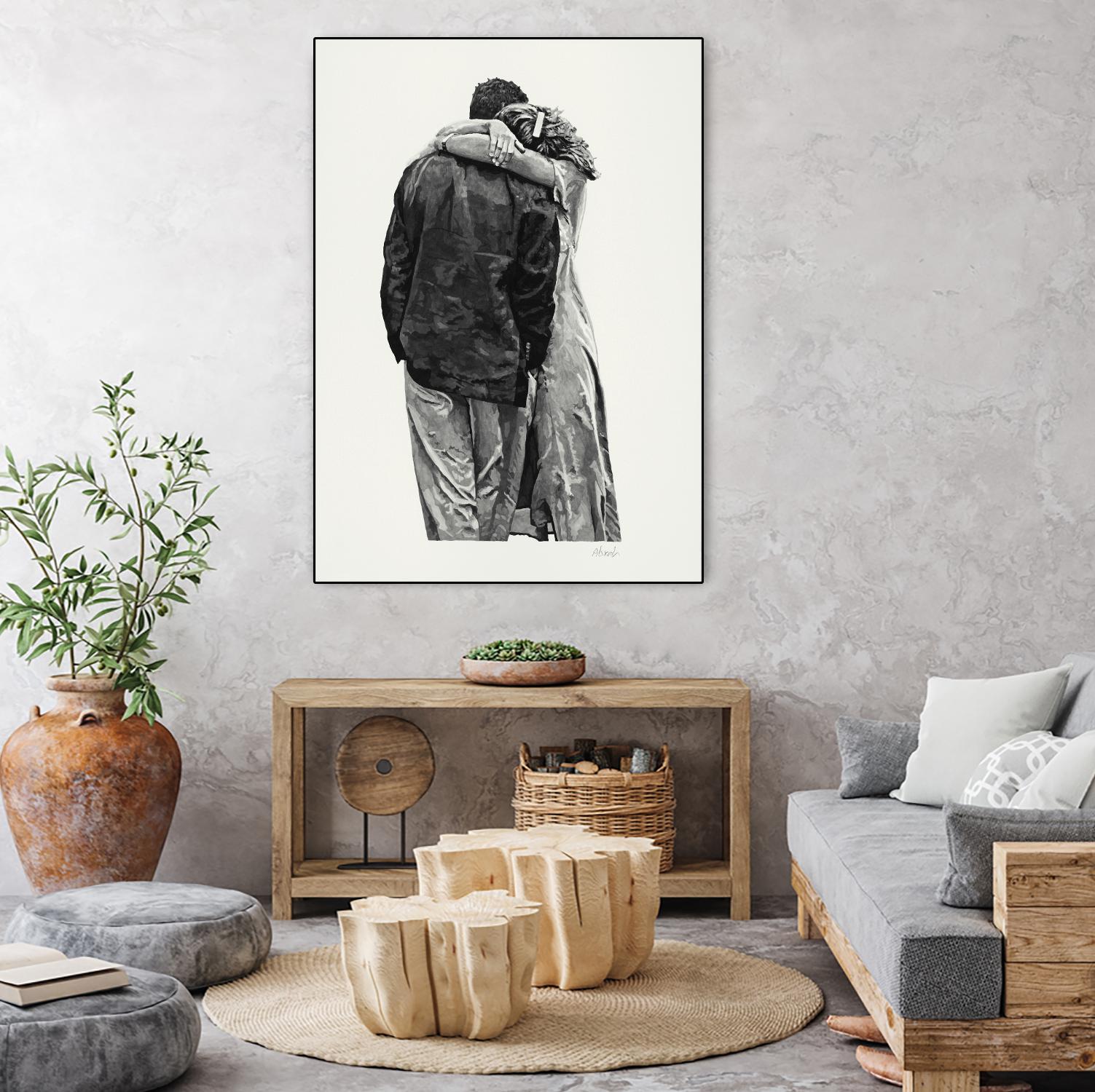 Peter & Rebecca by Gill Alexander on GIANT ART - white men and women