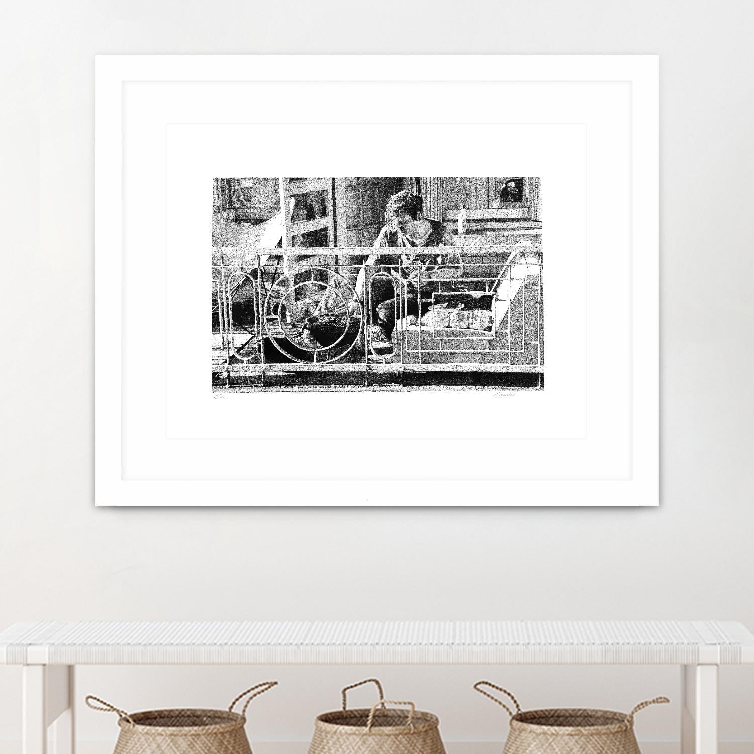 Grill by Gill Alexander on GIANT ART - white black & white