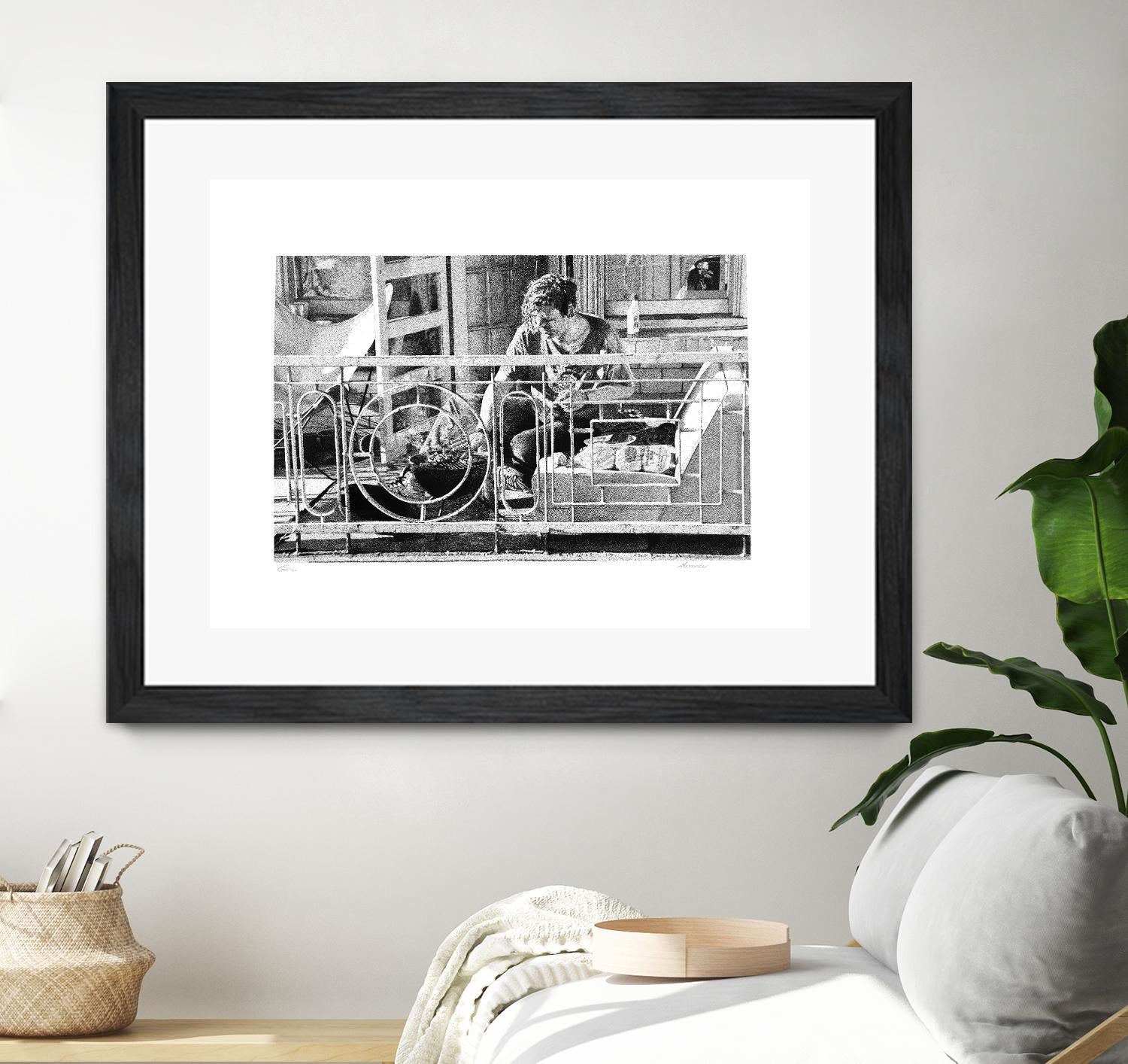 Grill by Gill Alexander on GIANT ART - white black & white