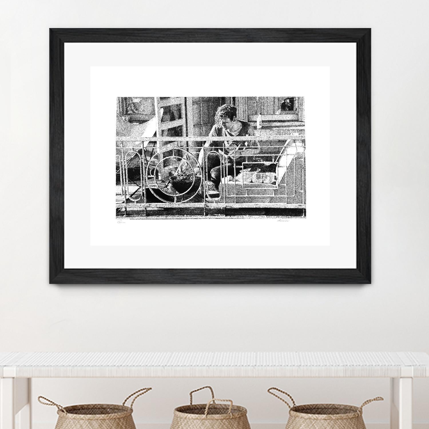 Grill by Gill Alexander on GIANT ART - white black & white