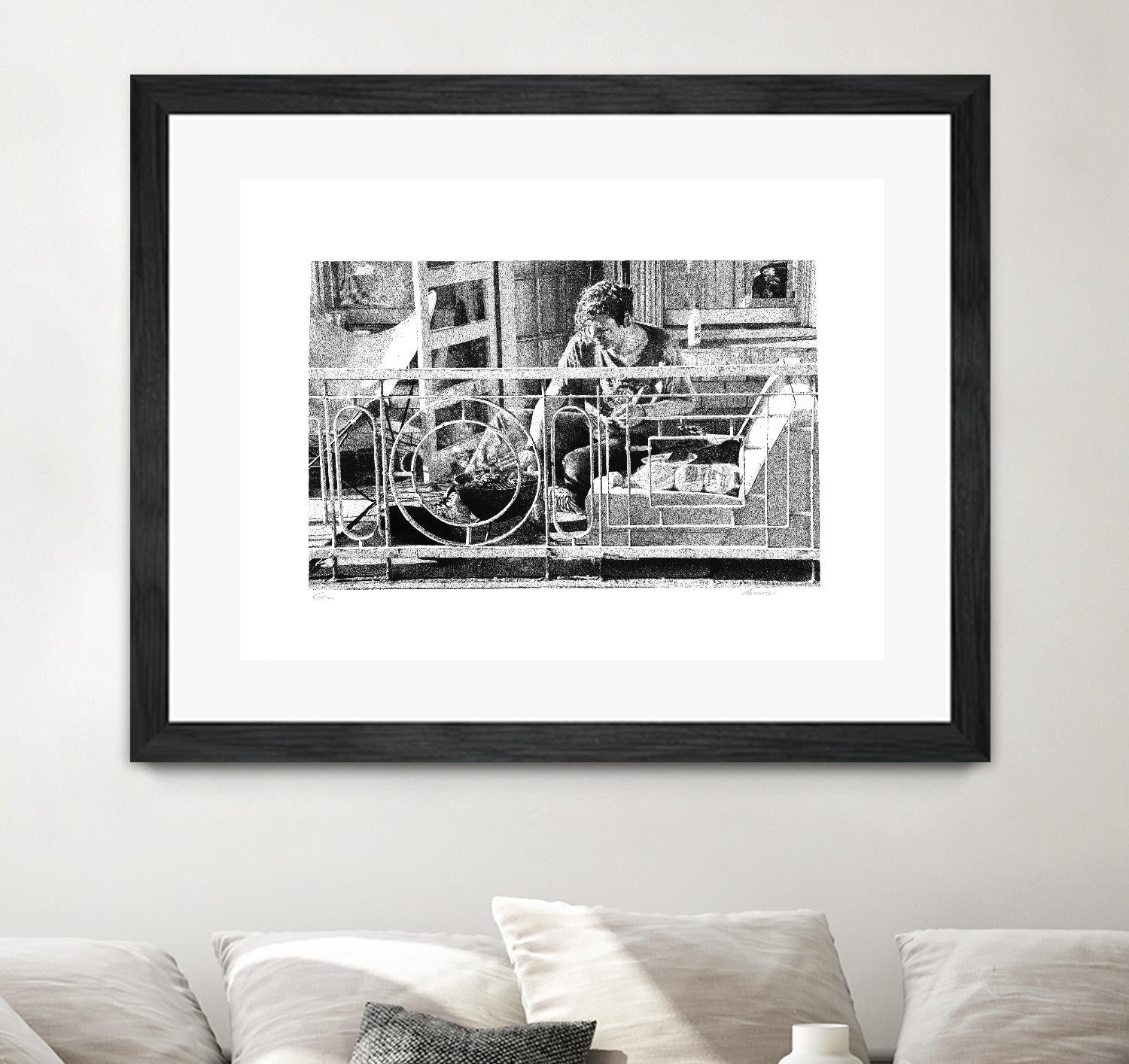 Grill by Gill Alexander on GIANT ART - white black & white