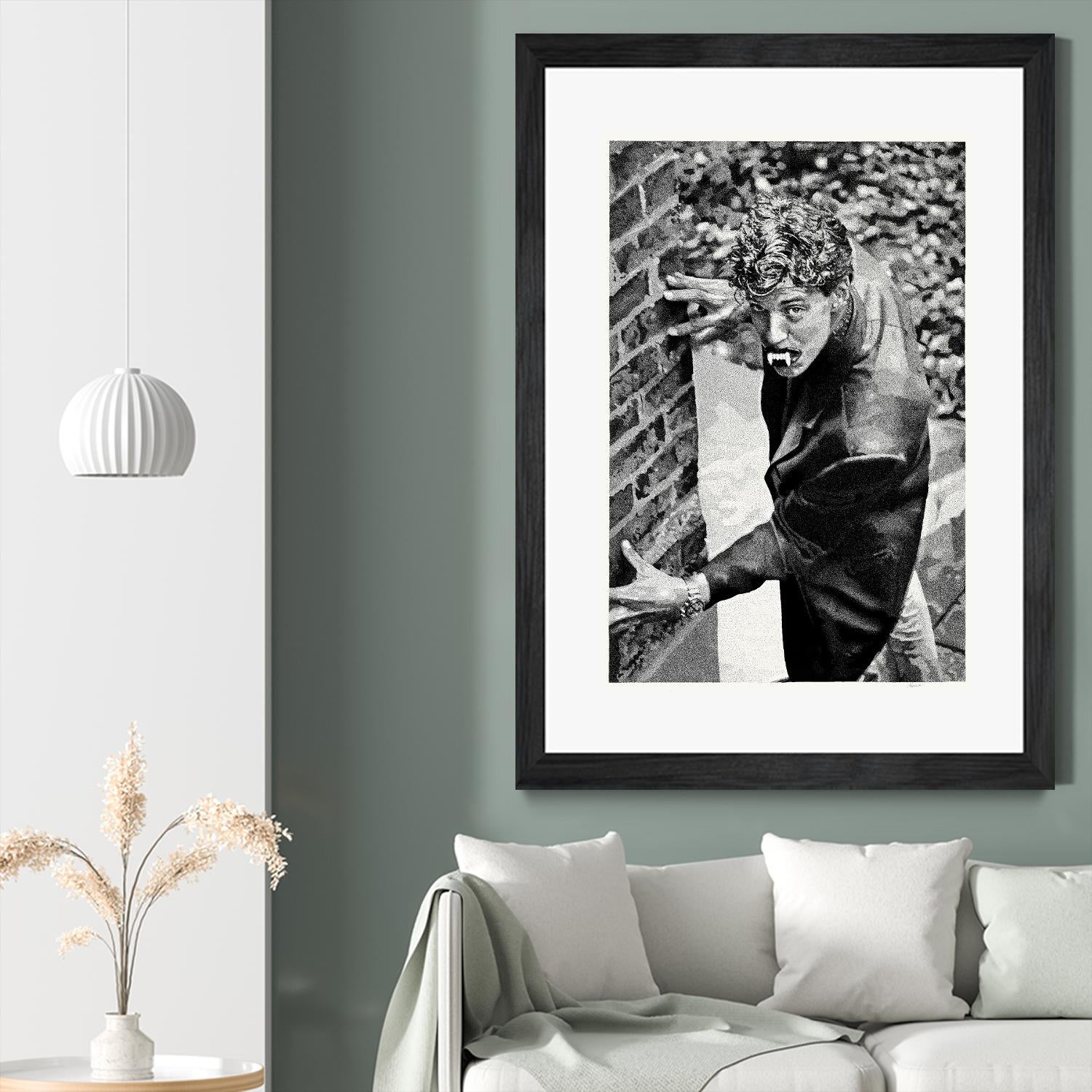 Halloween by Gill Alexander on GIANT ART - white black & white vampire