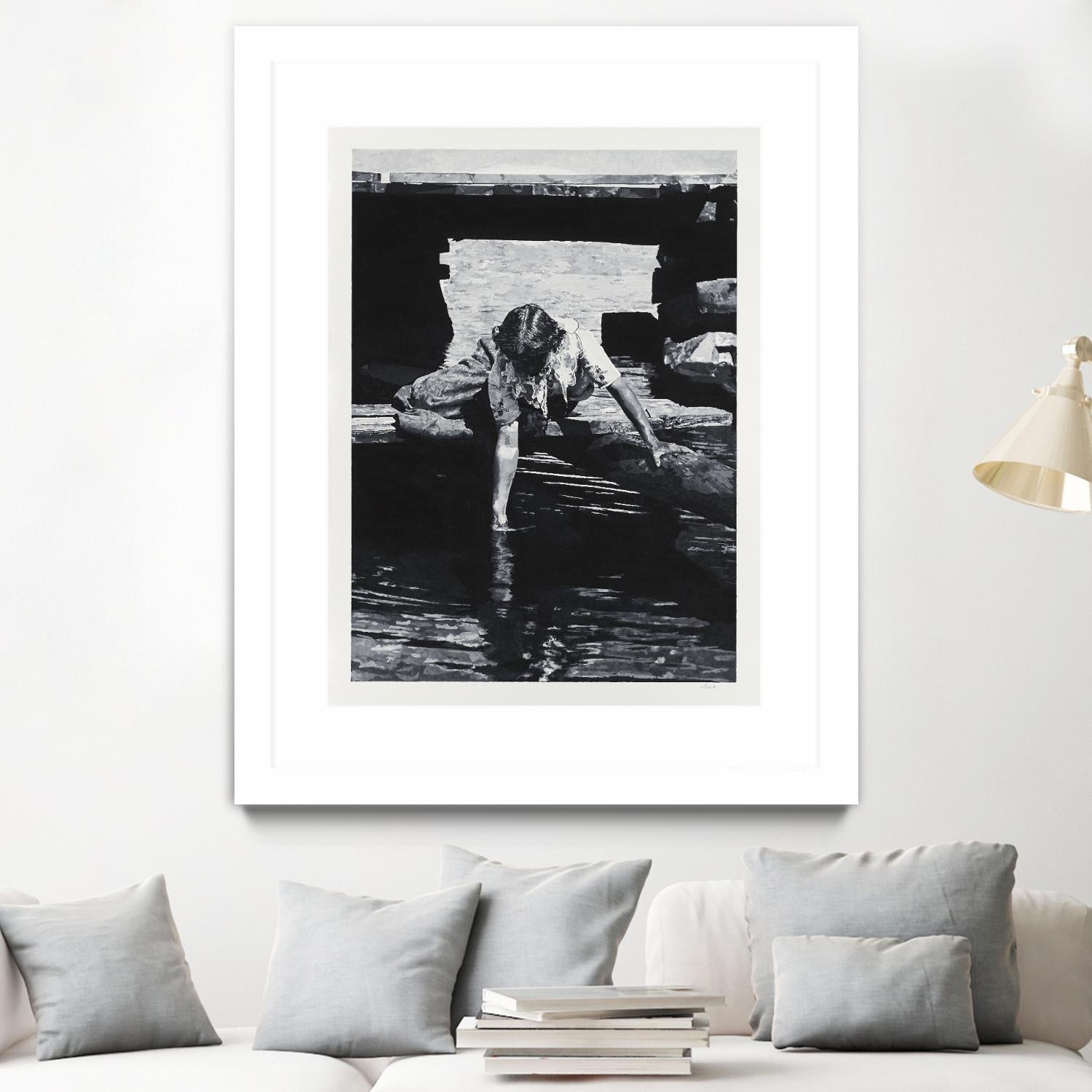 Helen 1914 Pastiche by Gill Alexander on GIANT ART - white black & white eau