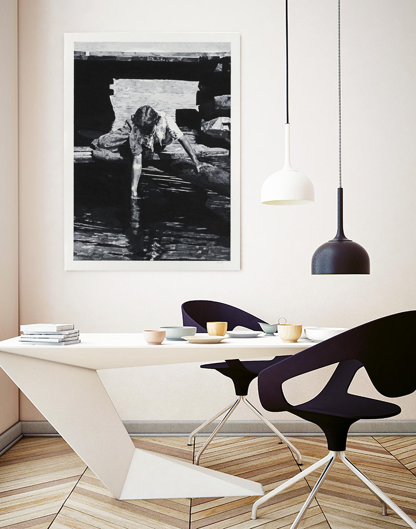 Helen 1914 Pastiche by Gill Alexander on GIANT ART - white black & white eau