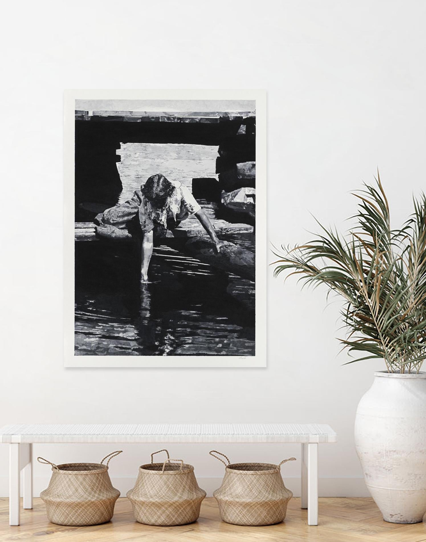 Helen 1914 Pastiche by Gill Alexander on GIANT ART - white black & white eau