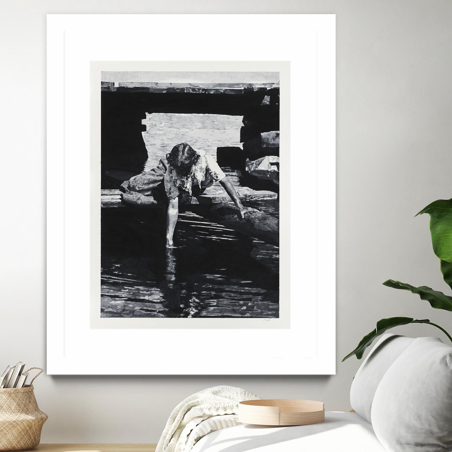 Helen 1914 Pastiche by Gill Alexander on GIANT ART - white black & white eau