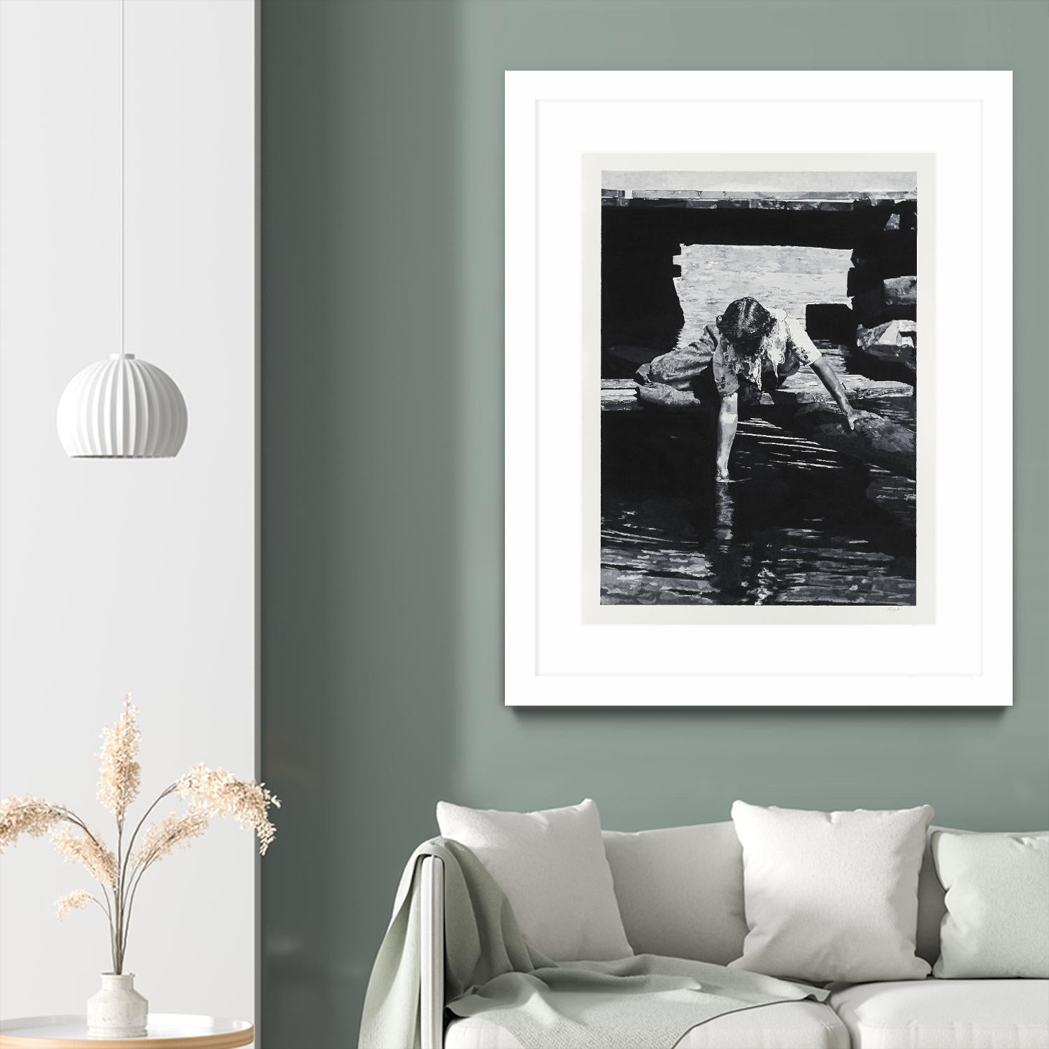 Helen 1914 Pastiche by Gill Alexander on GIANT ART - white black & white eau