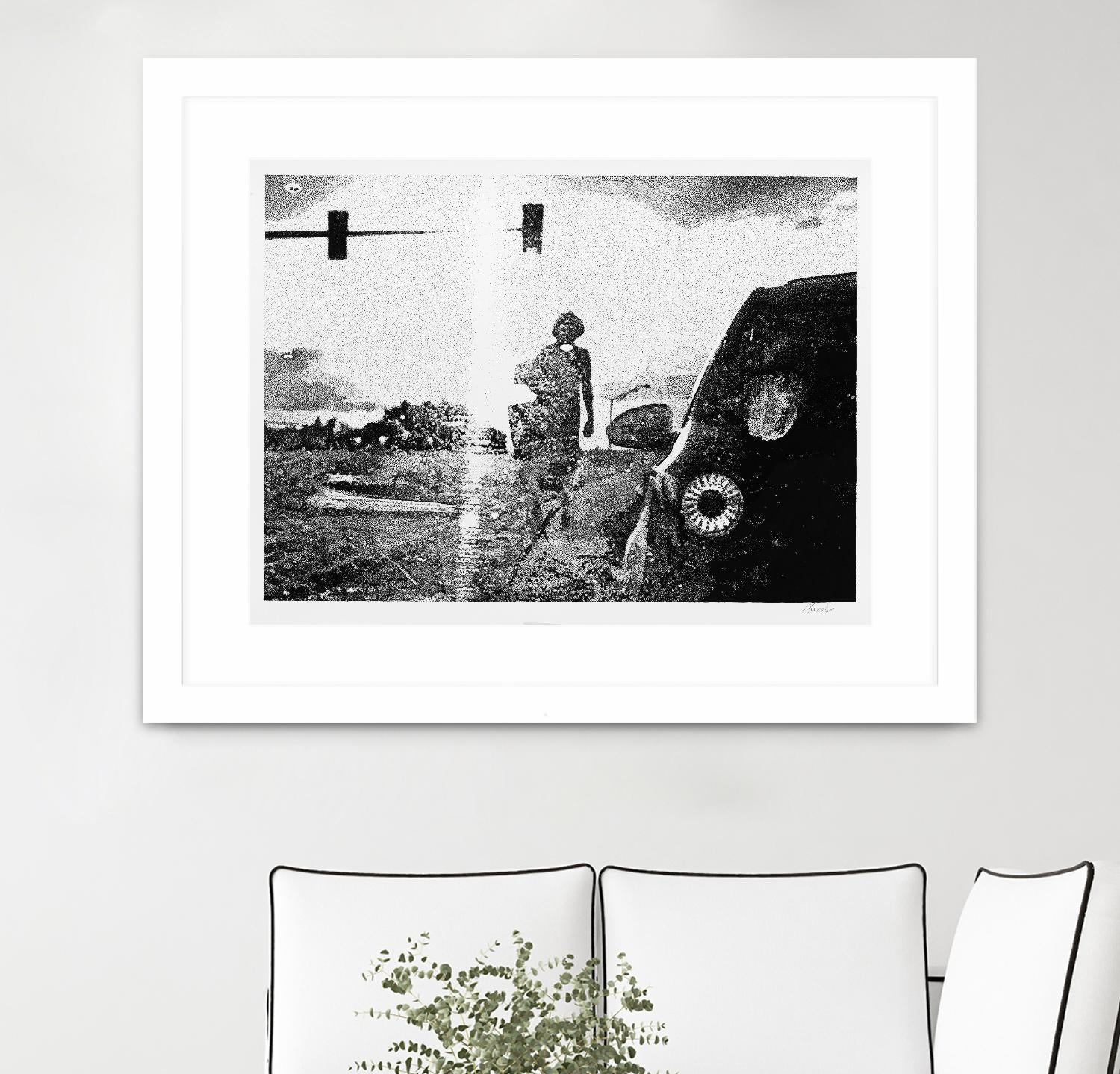 Helen 2014 Median by Gill Alexander on GIANT ART - white black & white