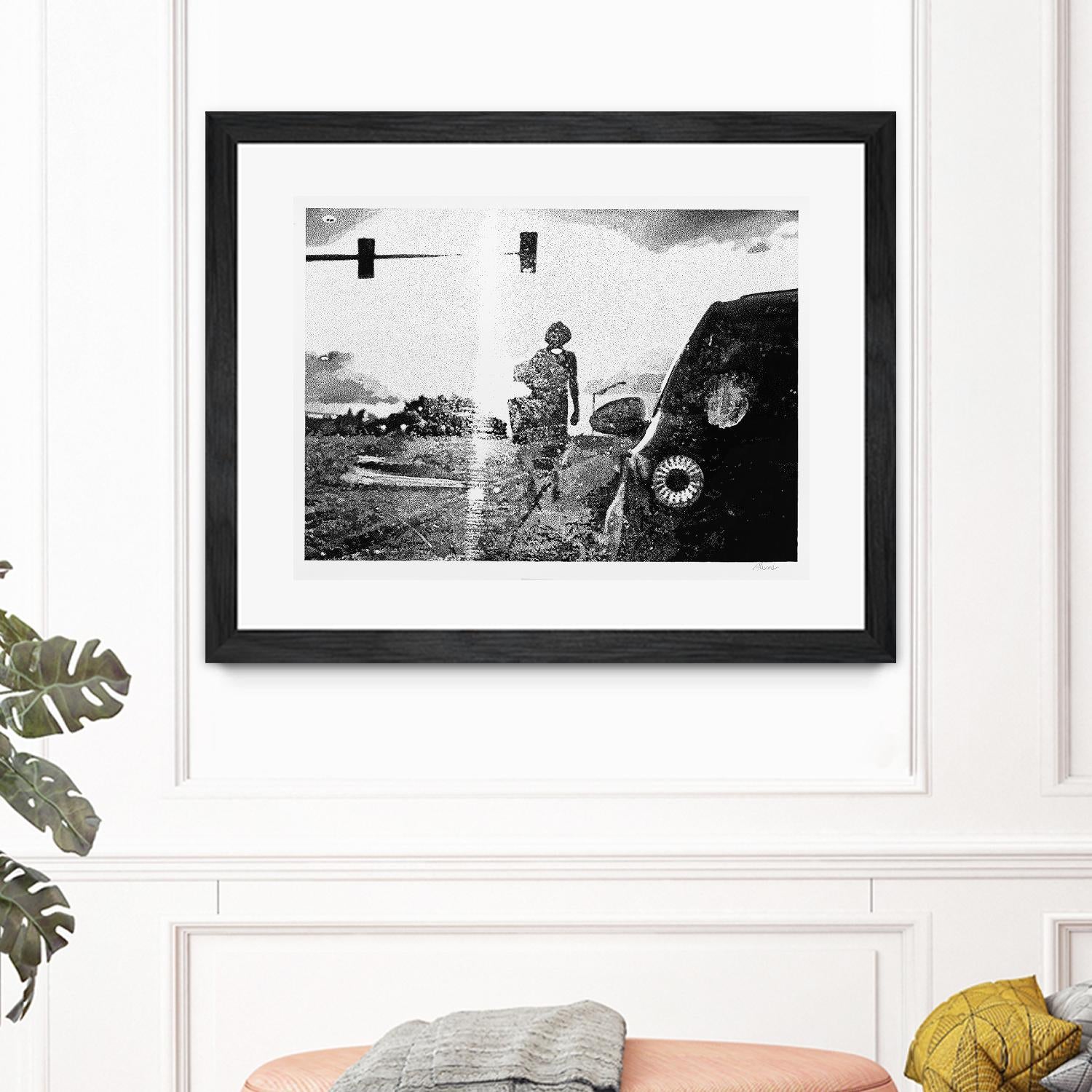 Helen 2014 Median by Gill Alexander on GIANT ART - white black & white