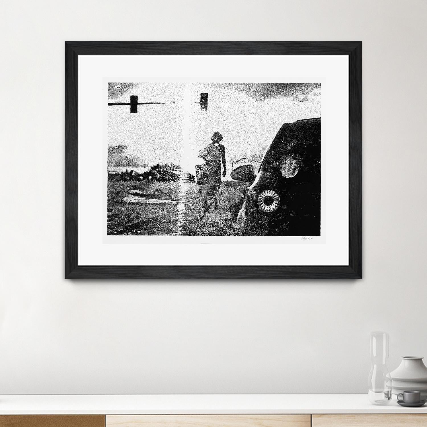 Helen 2014 Median by Gill Alexander on GIANT ART - white black & white