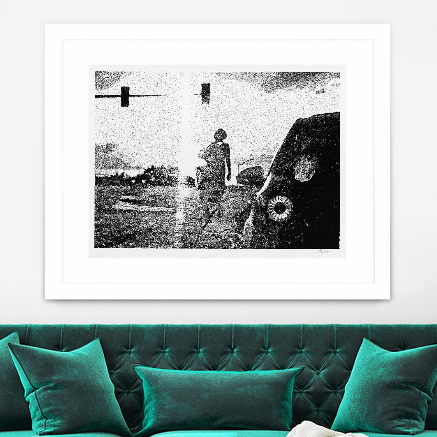 Helen 2014 Median by Gill Alexander on GIANT ART - white black & white