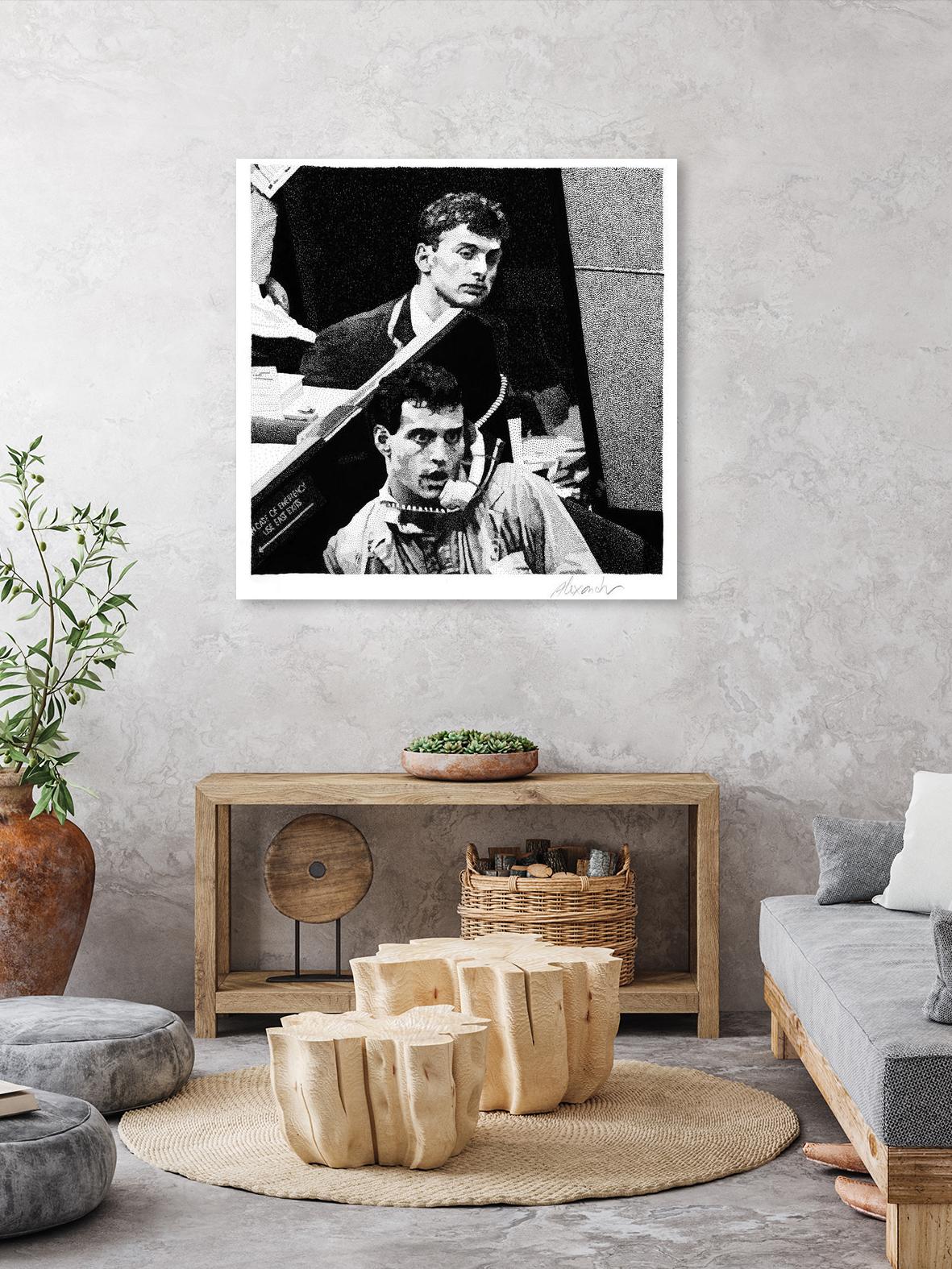 In case of emergency by Gill Alexander on GIANT ART - white black & white bourse