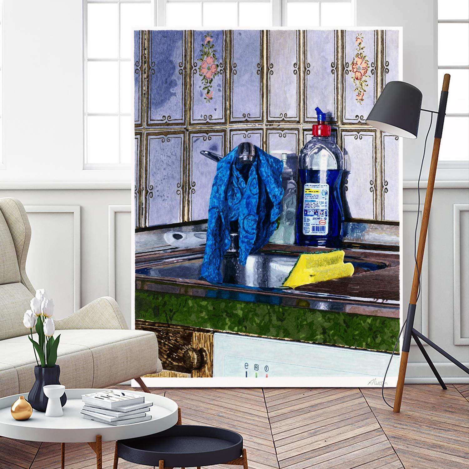 Morning Morlenbach by Gill Alexander on GIANT ART - yellow men and women