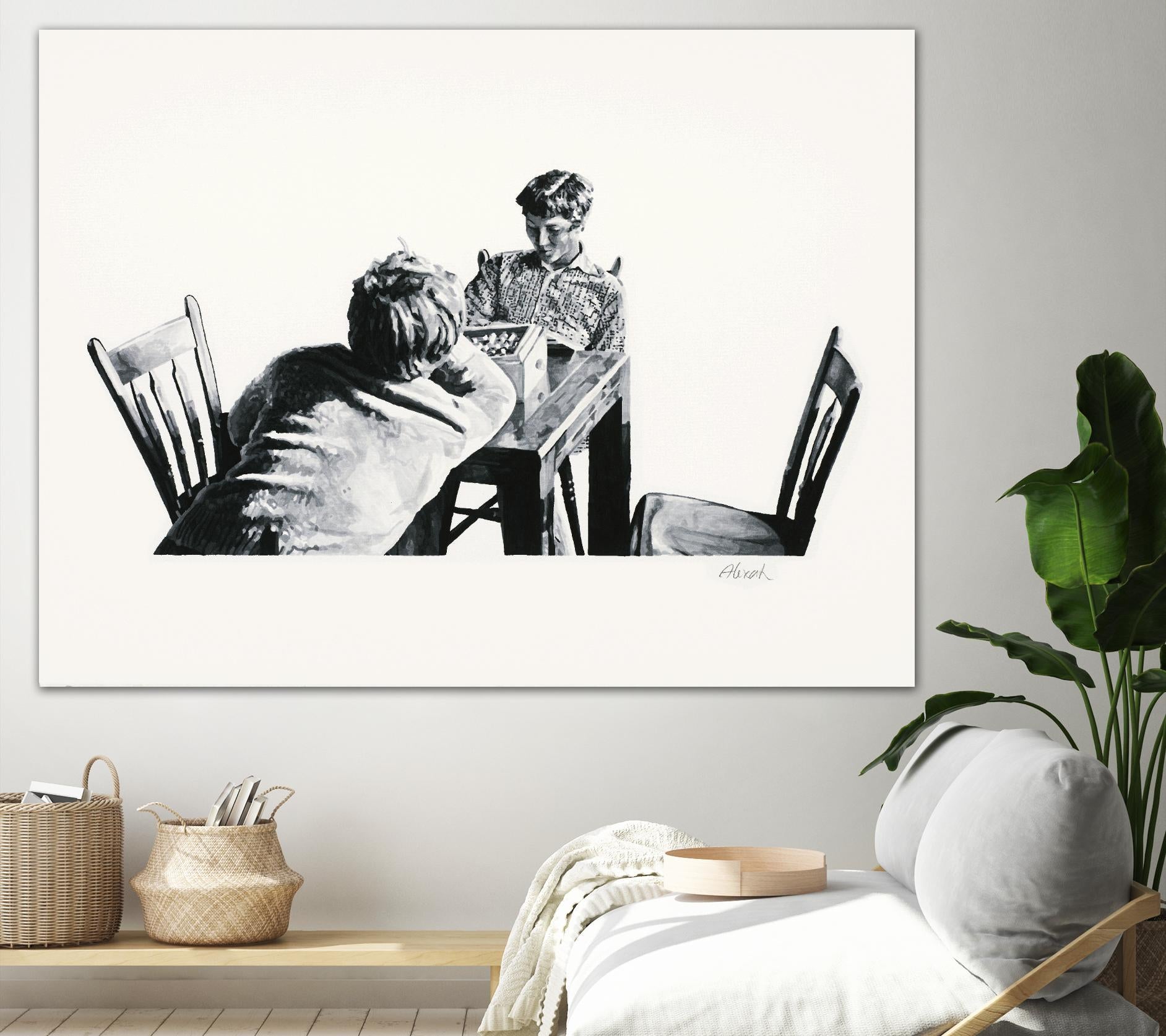 On the table by Gill Alexander on GIANT ART - white men and women