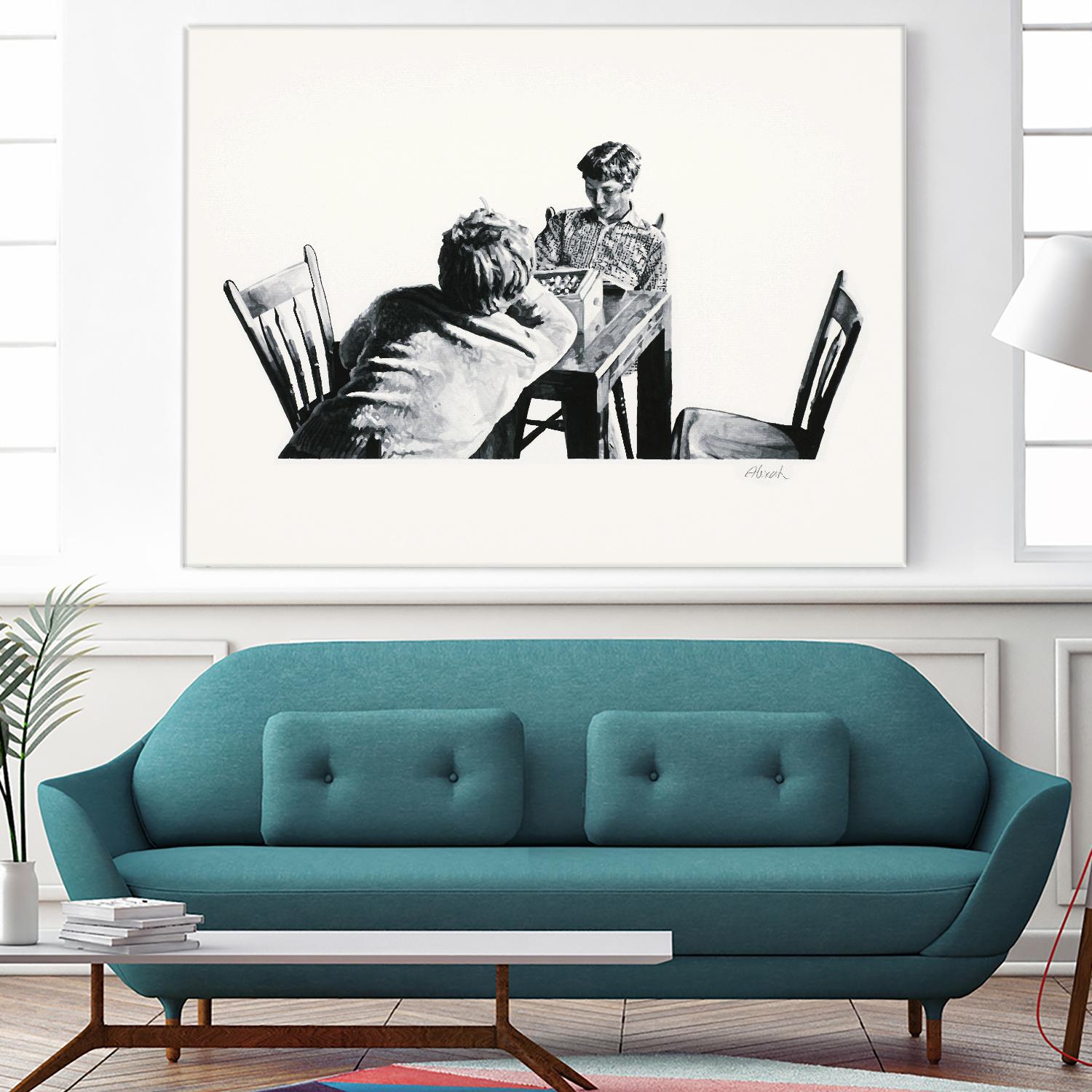 On the table by Gill Alexander on GIANT ART - white men and women