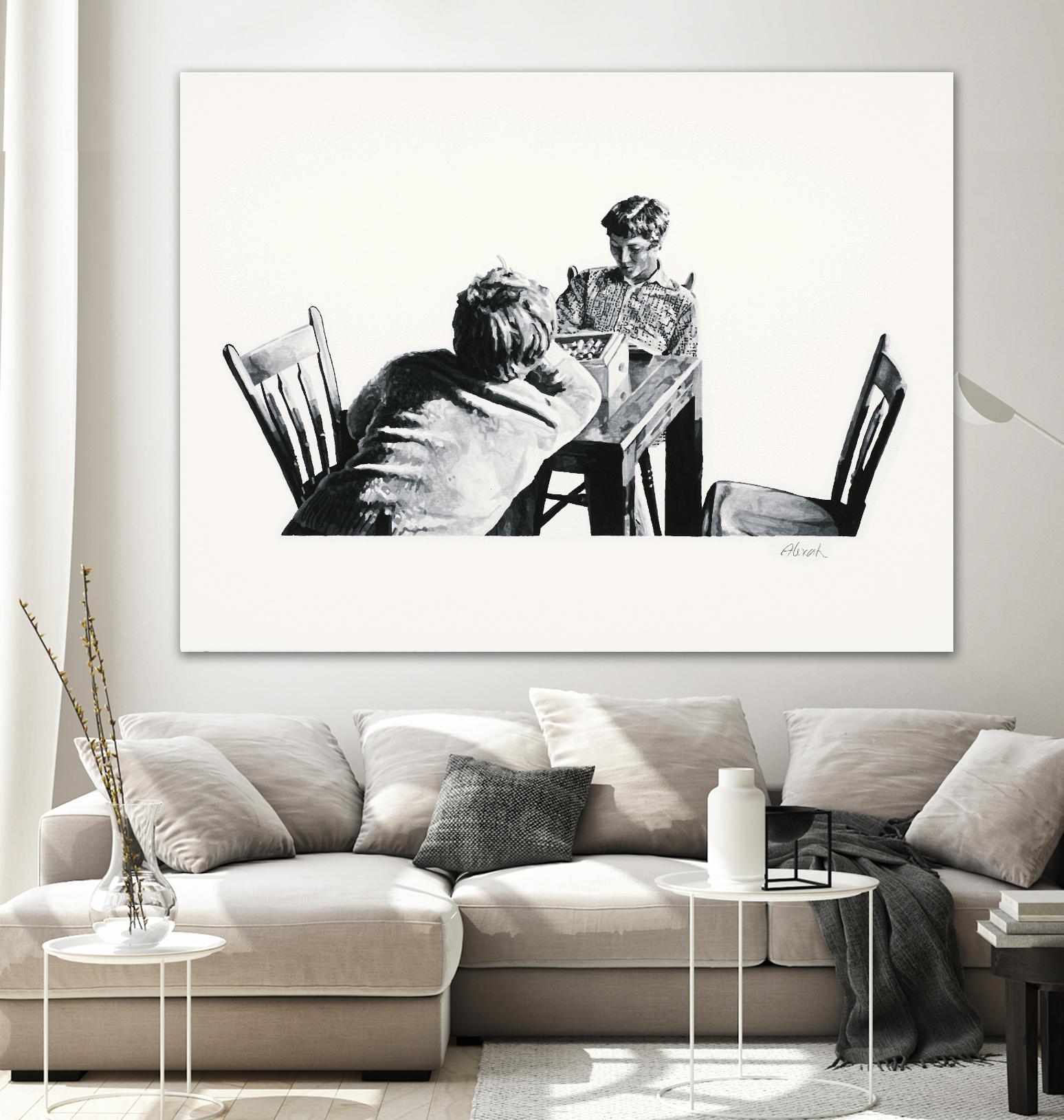 On the table by Gill Alexander on GIANT ART - white men and women