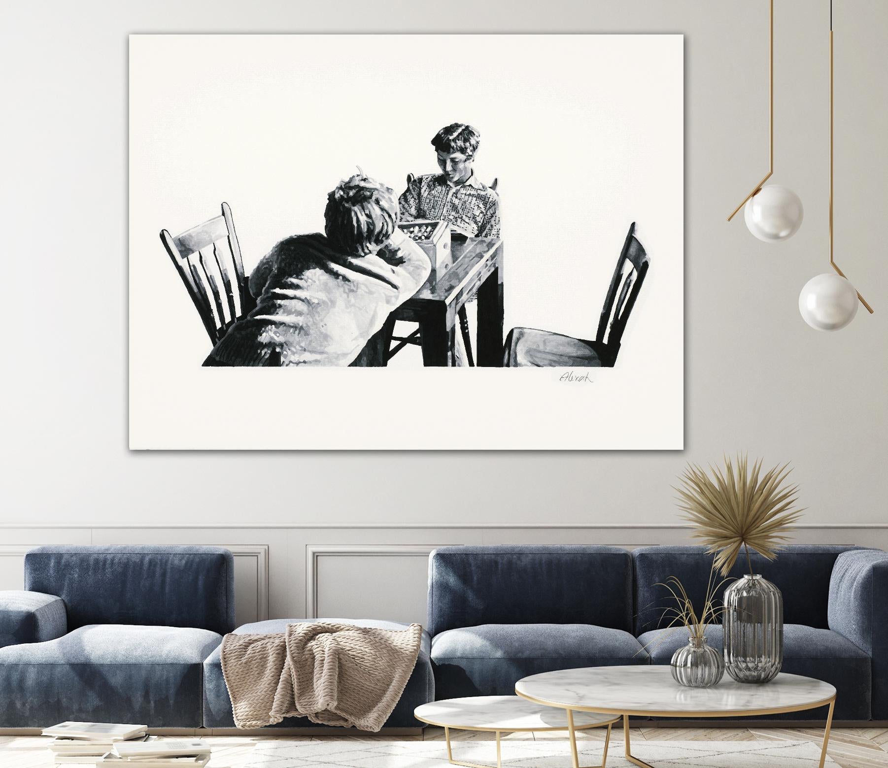 On the table by Gill Alexander on GIANT ART - white men and women