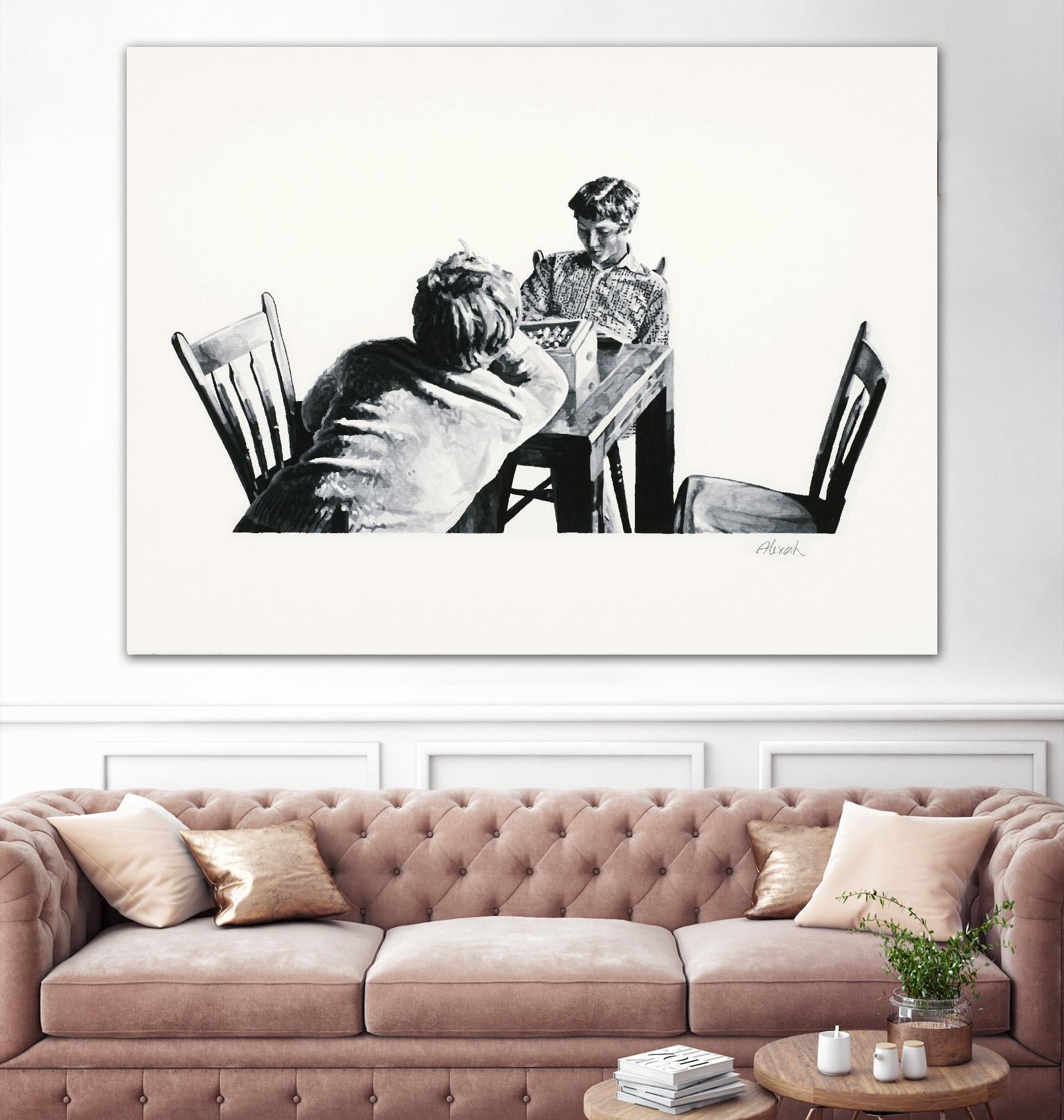 On the table by Gill Alexander on GIANT ART - white men and women