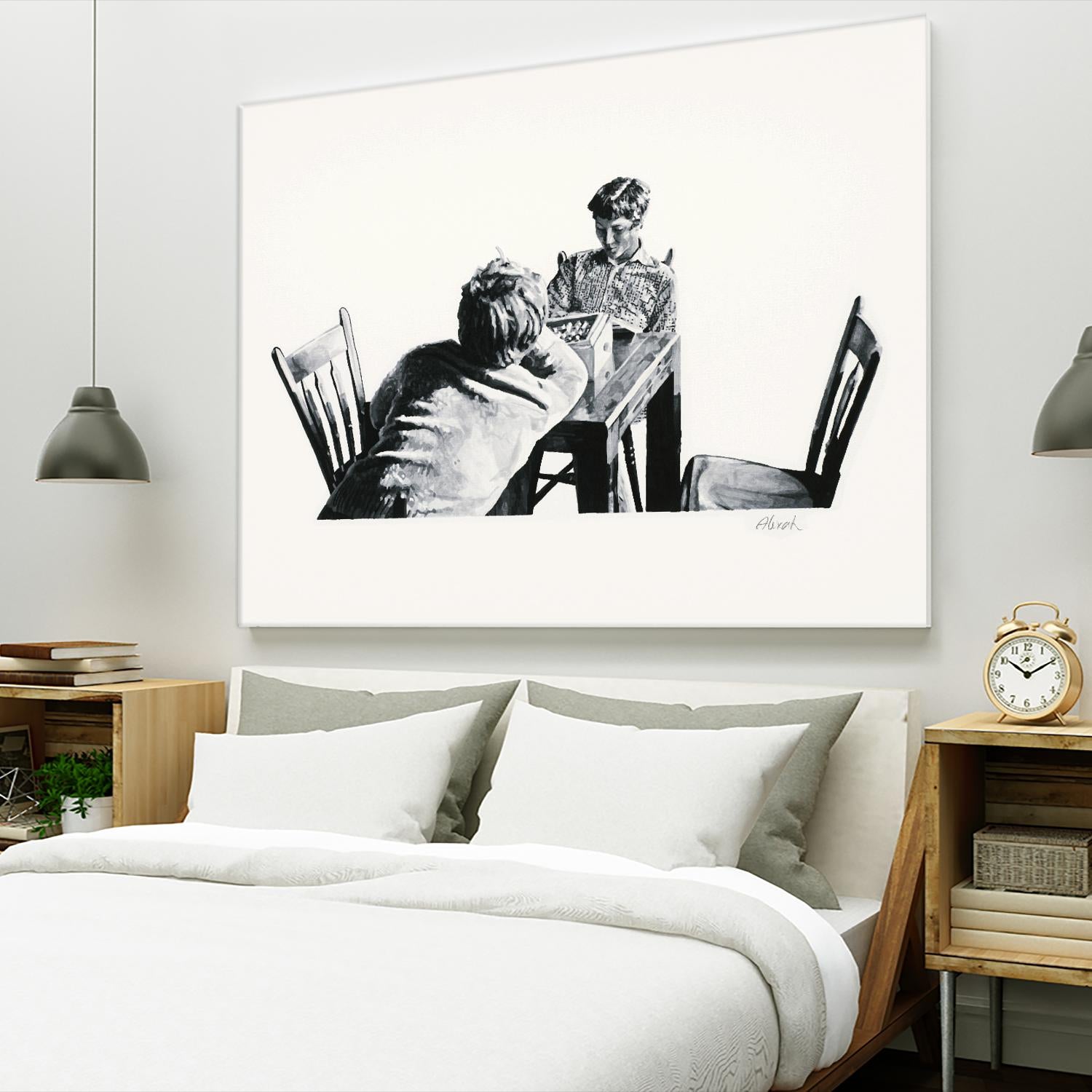 On the table by Gill Alexander on GIANT ART - white men and women