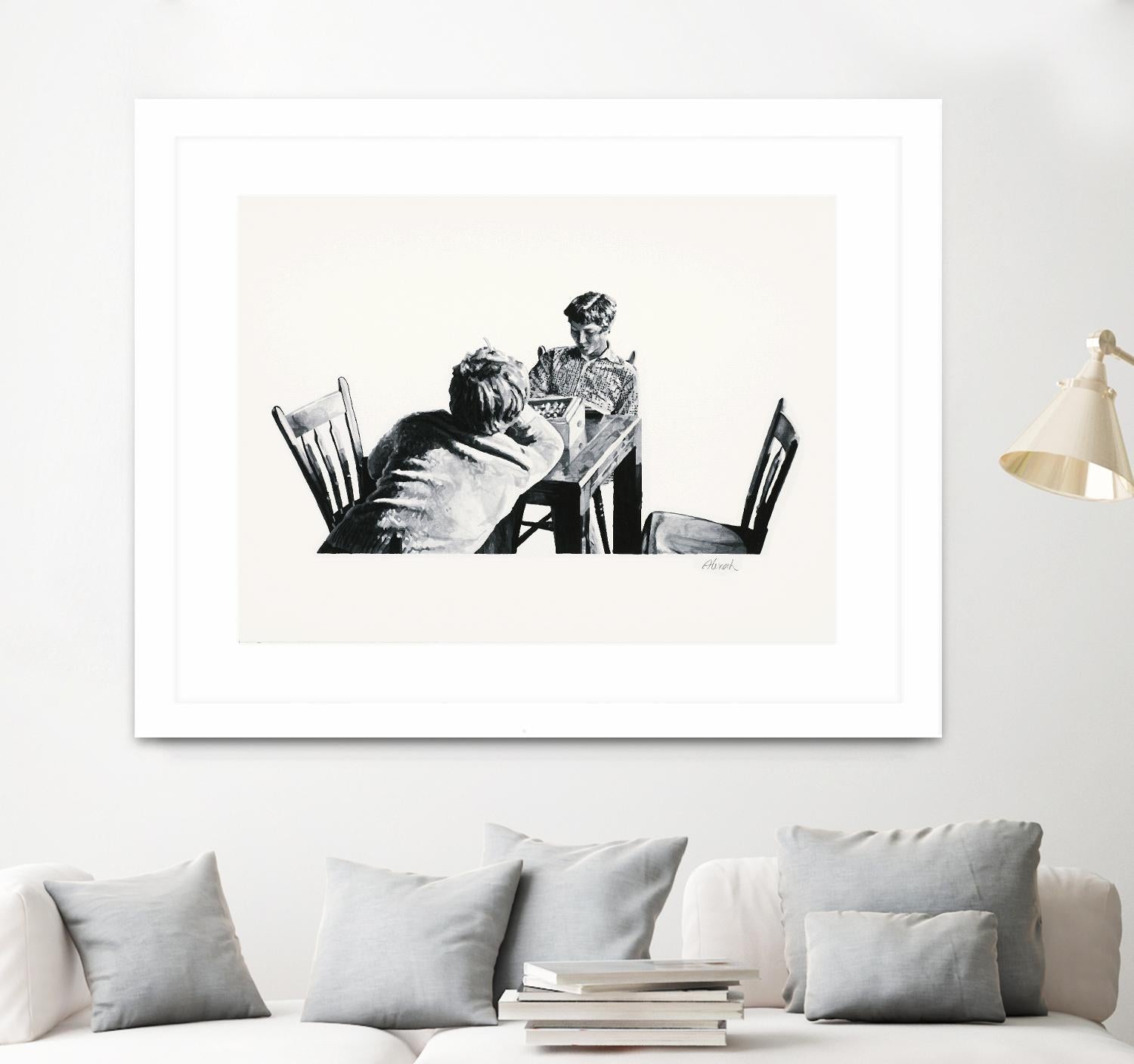 On the table by Gill Alexander on GIANT ART - white black & white hommes