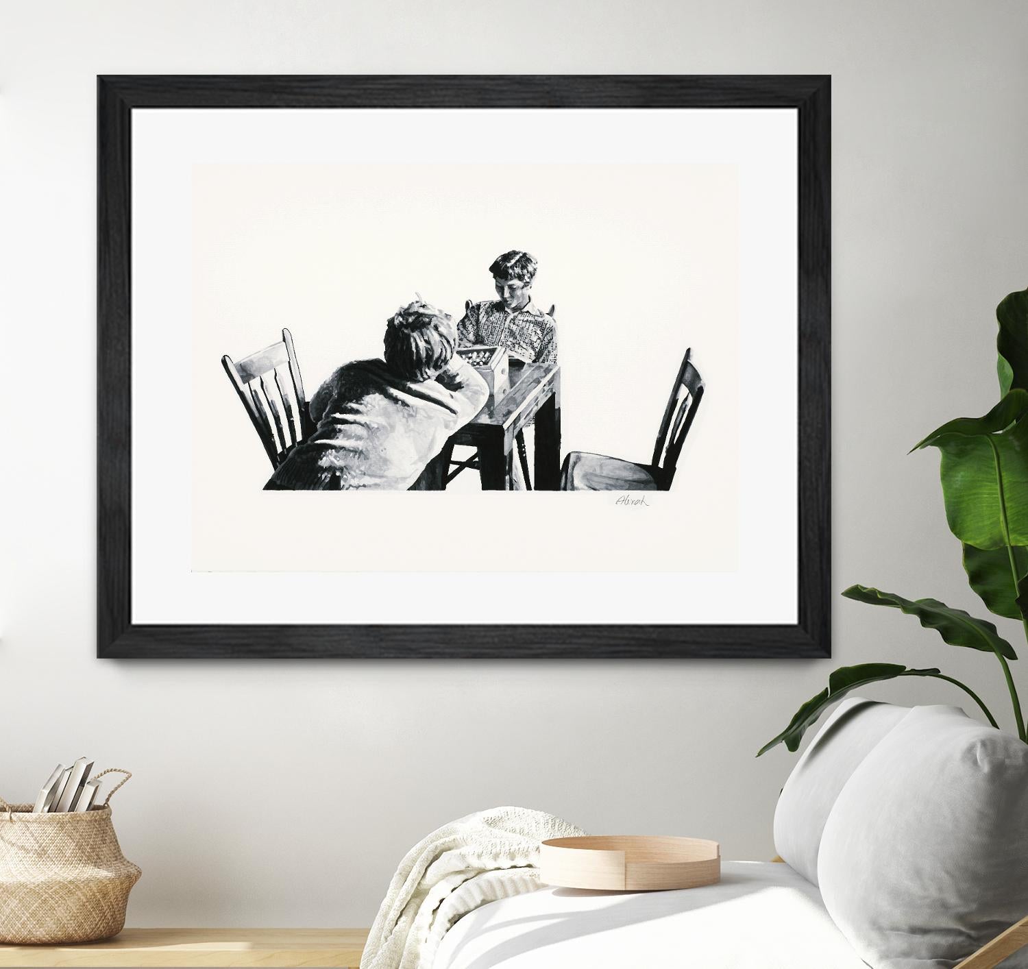 On the table by Gill Alexander on GIANT ART - white black & white hommes