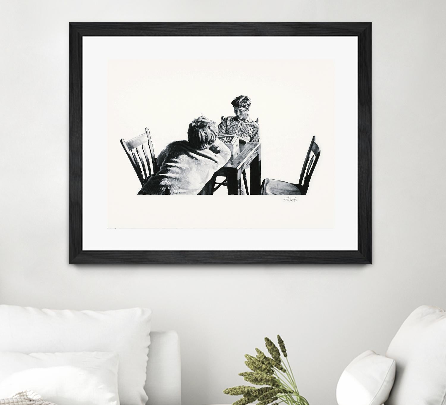 On the table by Gill Alexander on GIANT ART - white black & white hommes