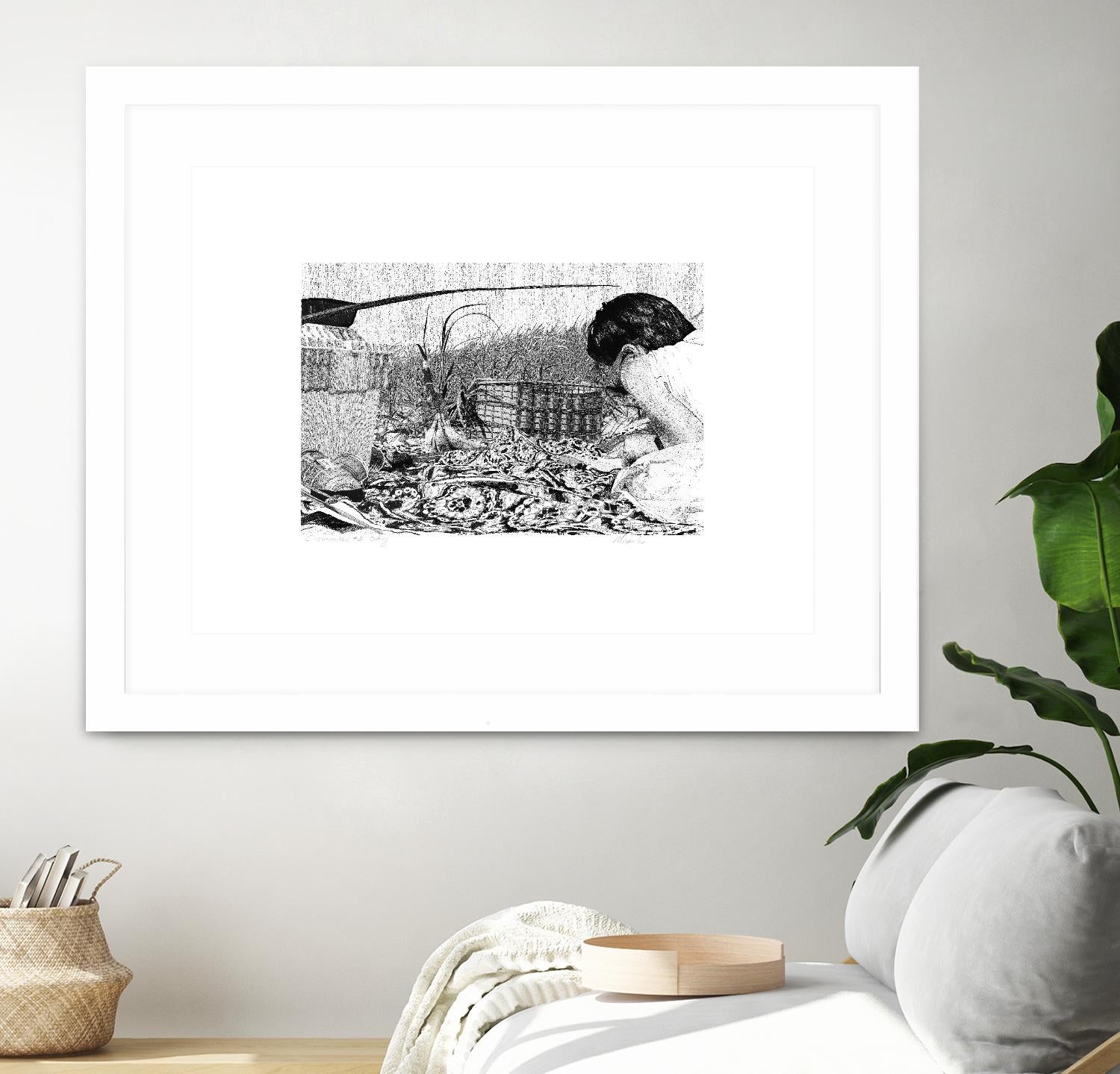 Outing by Gill Alexander on GIANT ART - white black & white woman