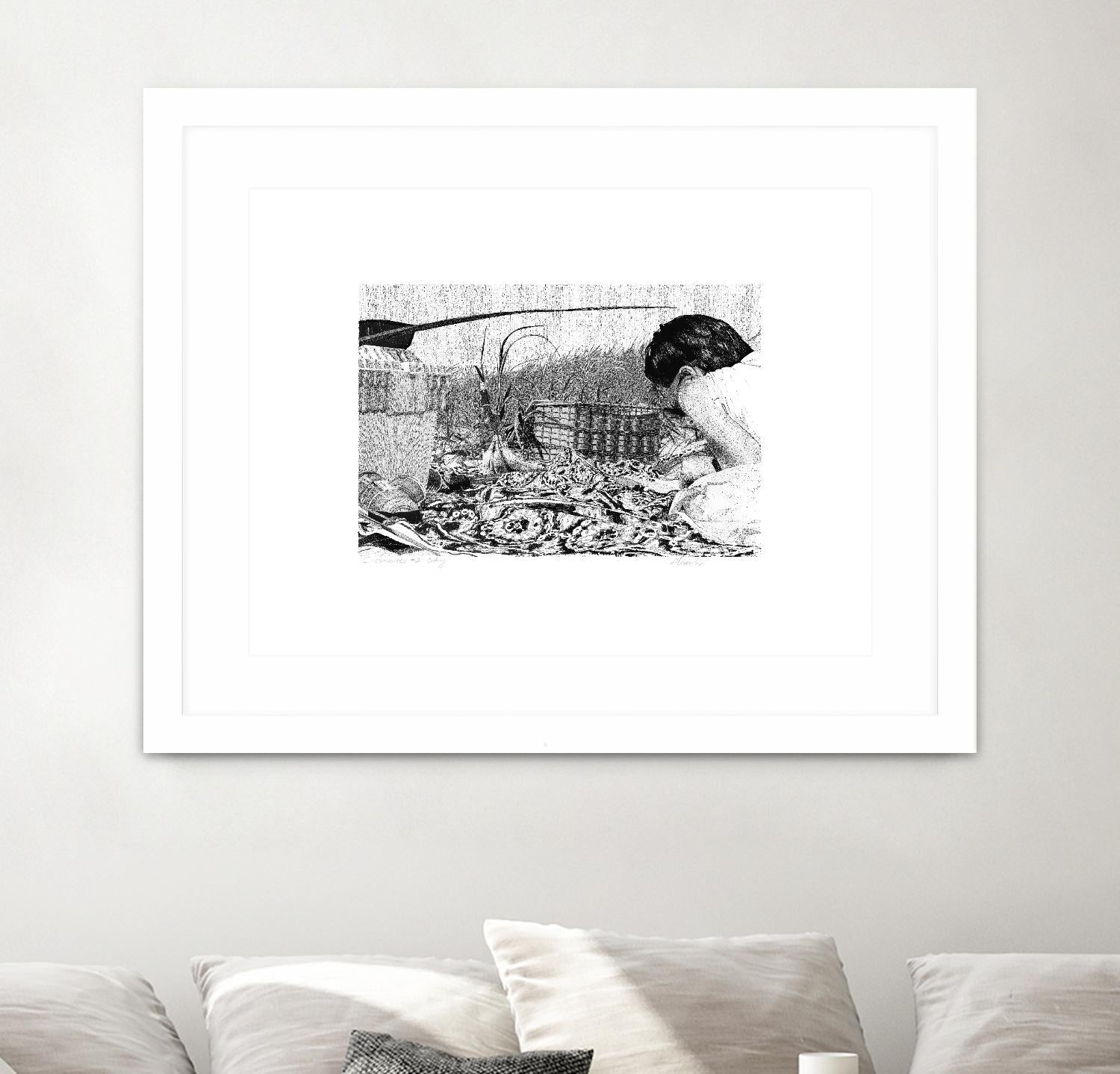 Outing by Gill Alexander on GIANT ART - white black & white woman