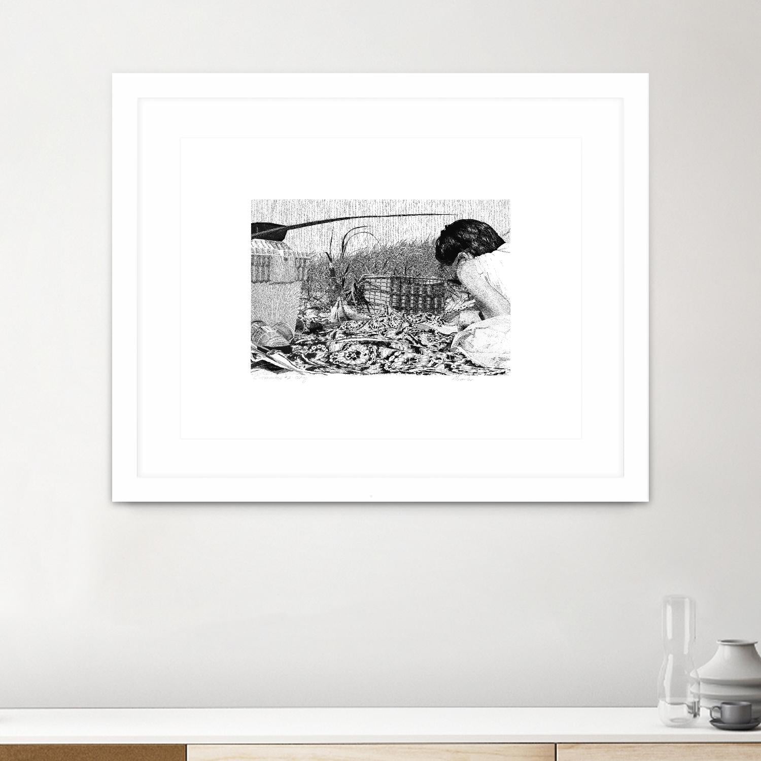 Outing by Gill Alexander on GIANT ART - white black & white woman