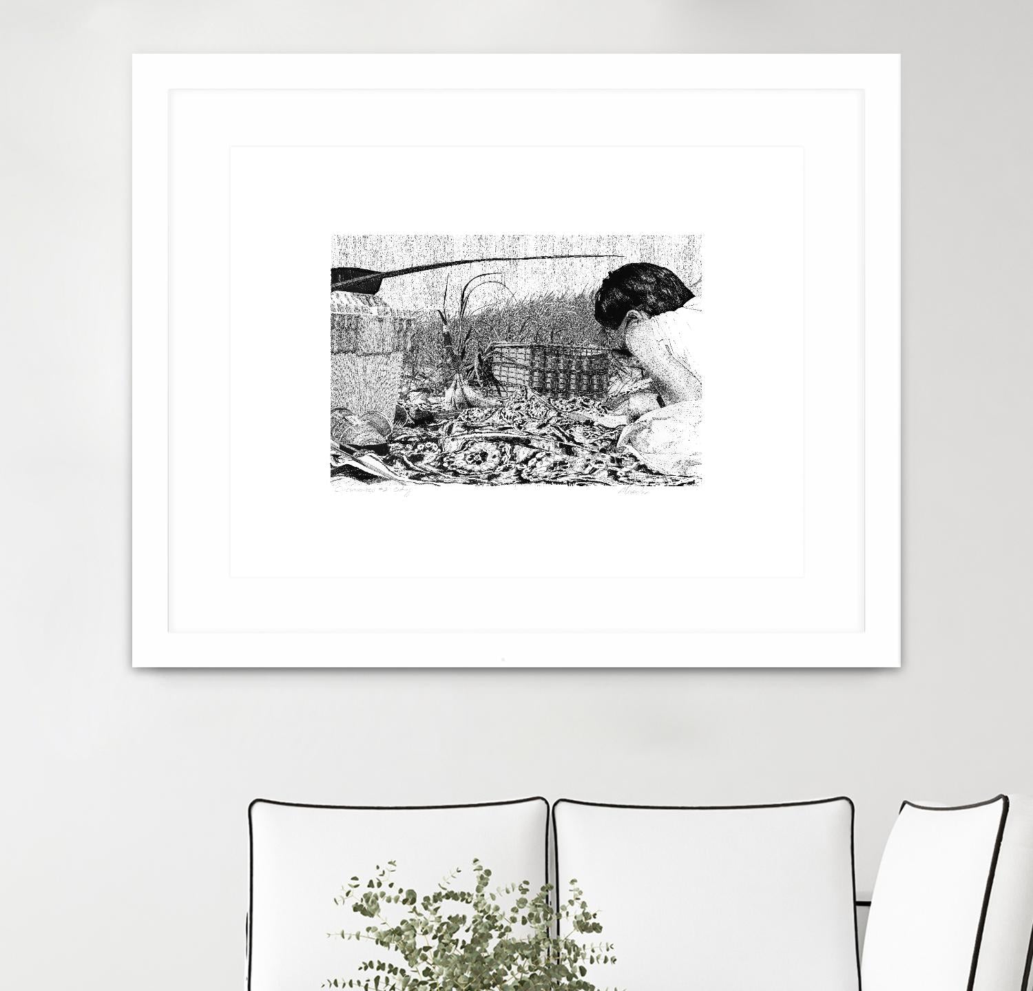 Outing by Gill Alexander on GIANT ART - white black & white woman