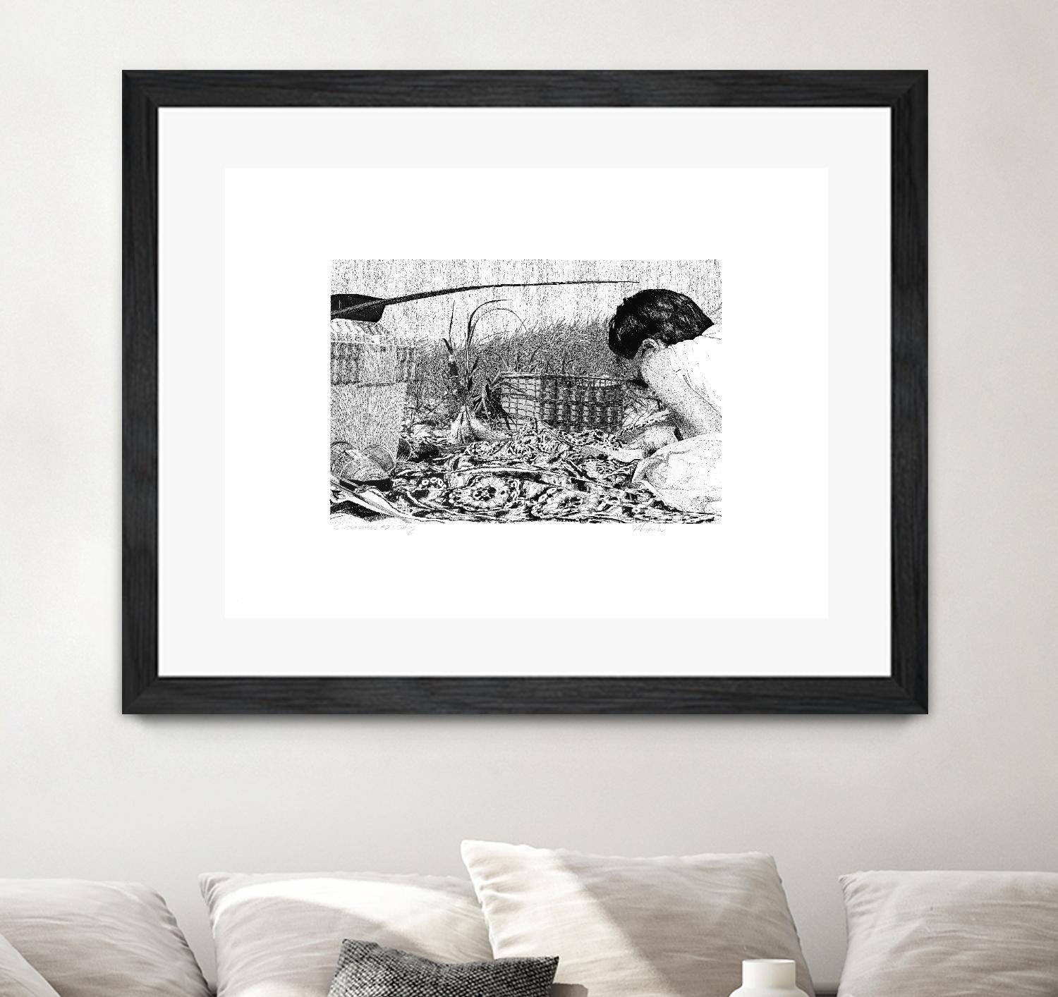 Outing by Gill Alexander on GIANT ART - white black & white woman