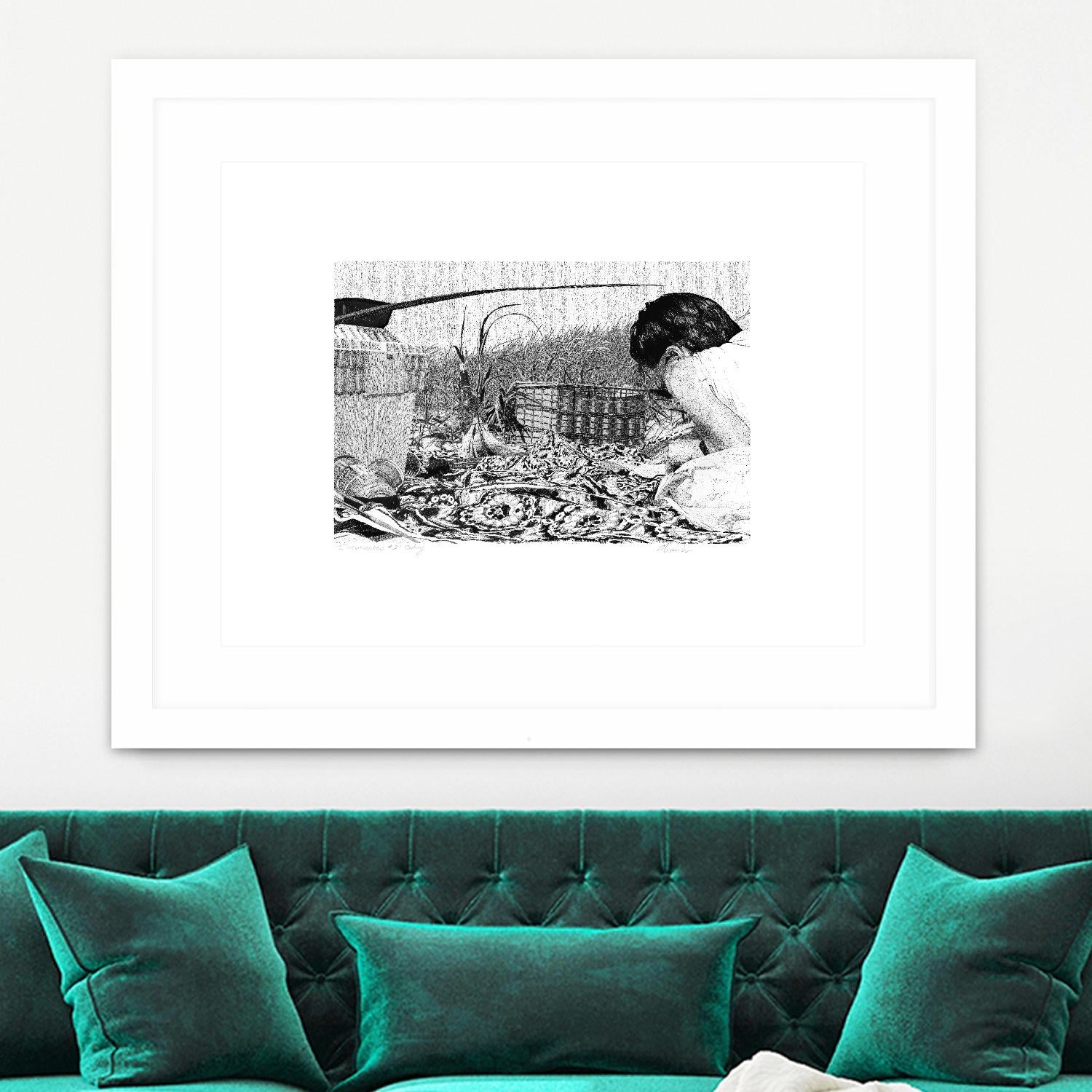 Outing by Gill Alexander on GIANT ART - white black & white woman