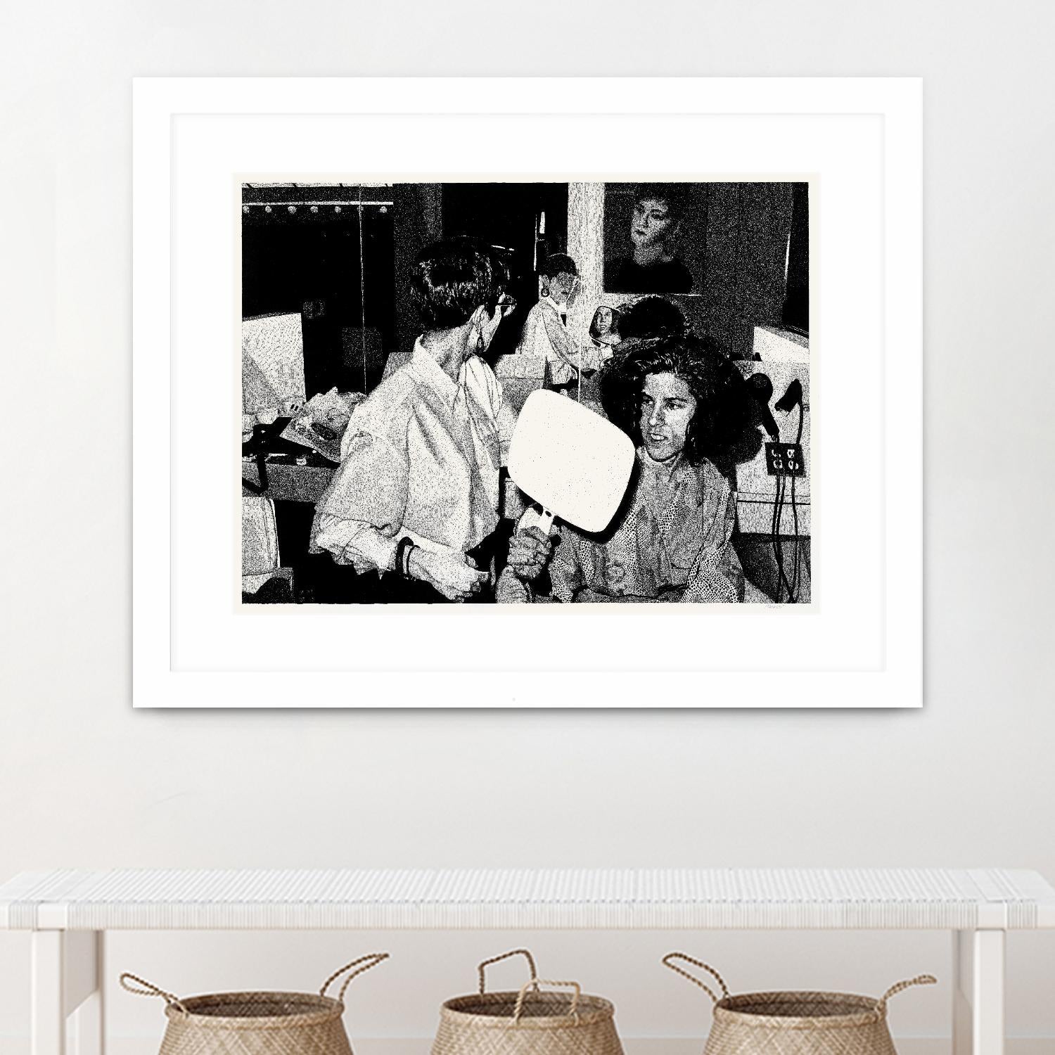 The back by Gill Alexander on GIANT ART - white black & white hair