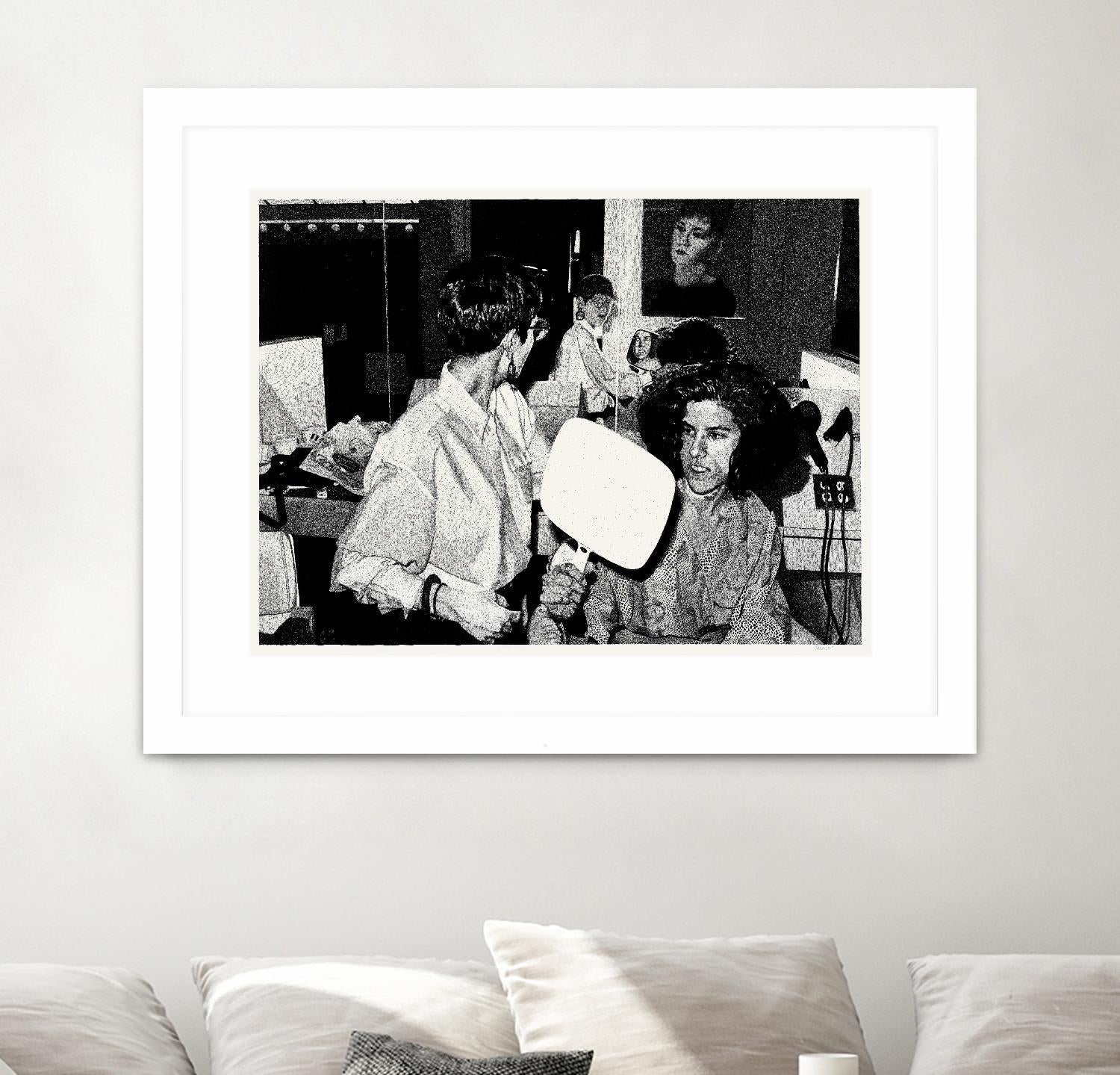 The back by Gill Alexander on GIANT ART - white black & white hair