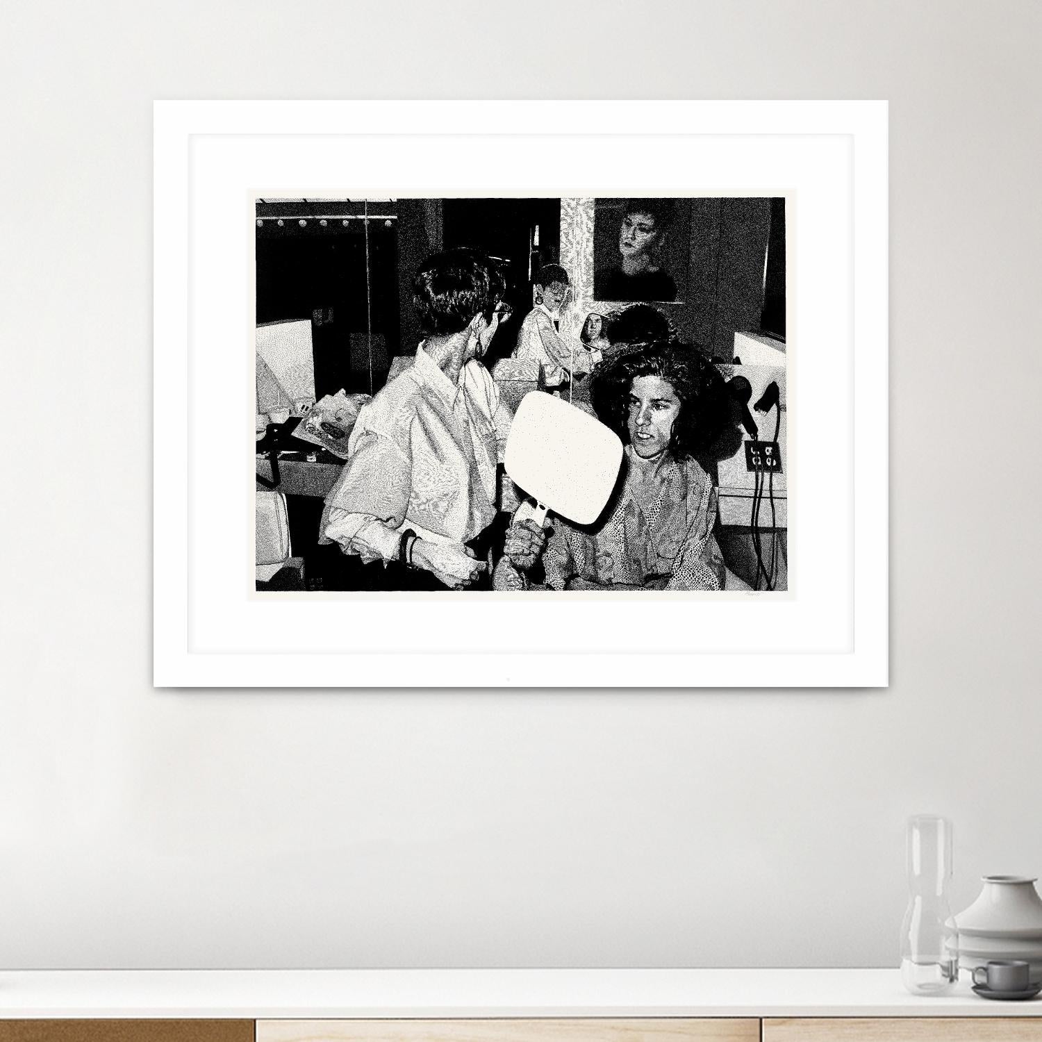 The back by Gill Alexander on GIANT ART - white black & white hair