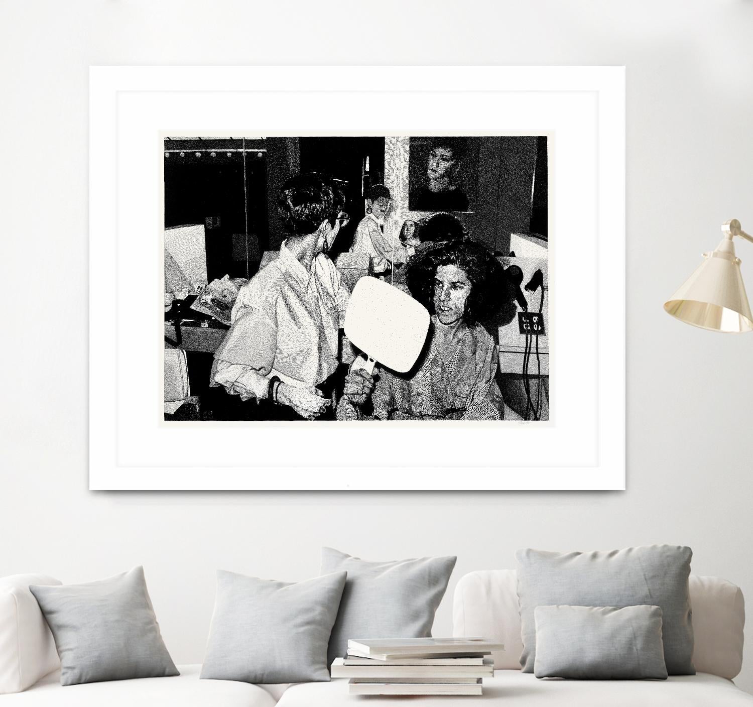 The back by Gill Alexander on GIANT ART - white black & white hair