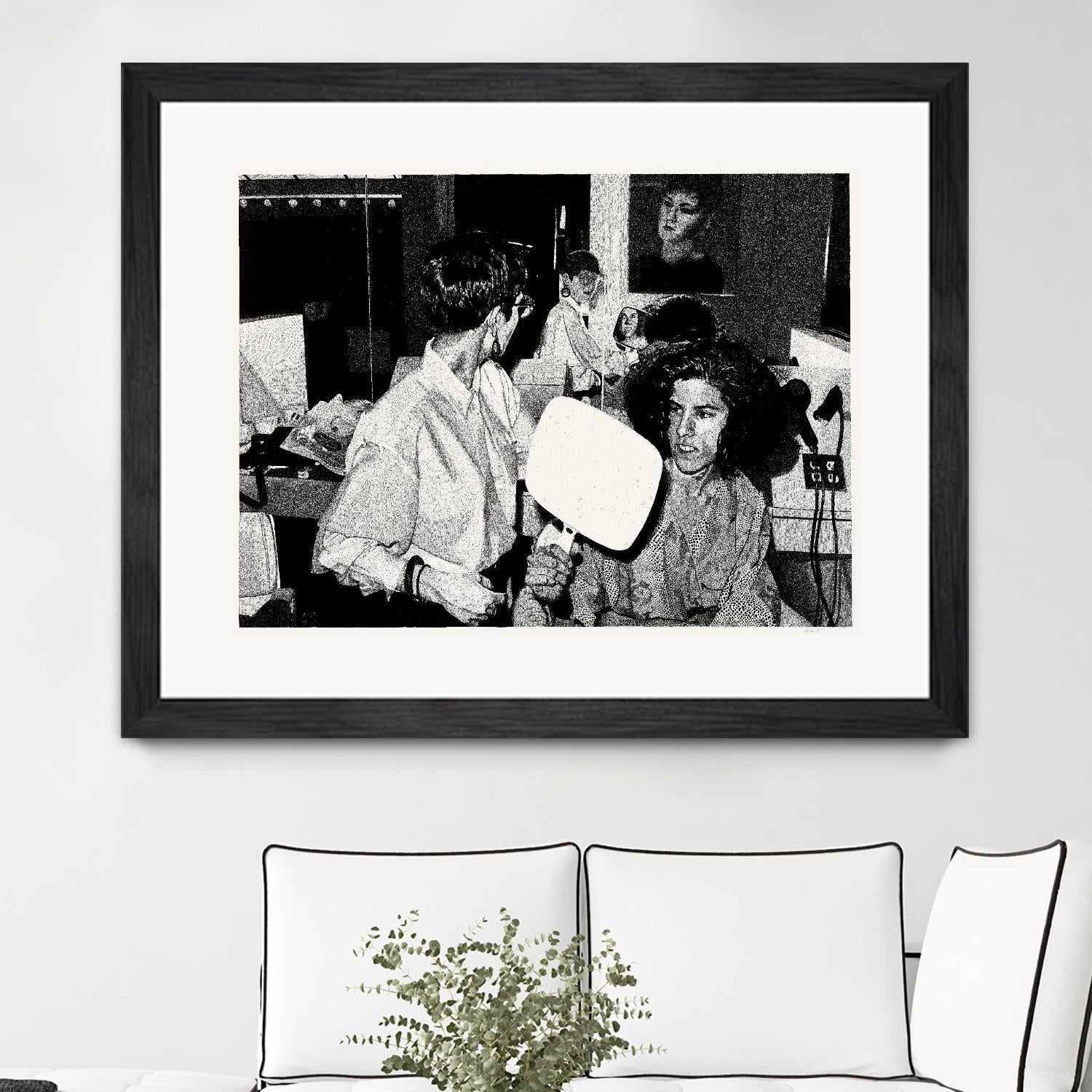 The back by Gill Alexander on GIANT ART - white black & white hair